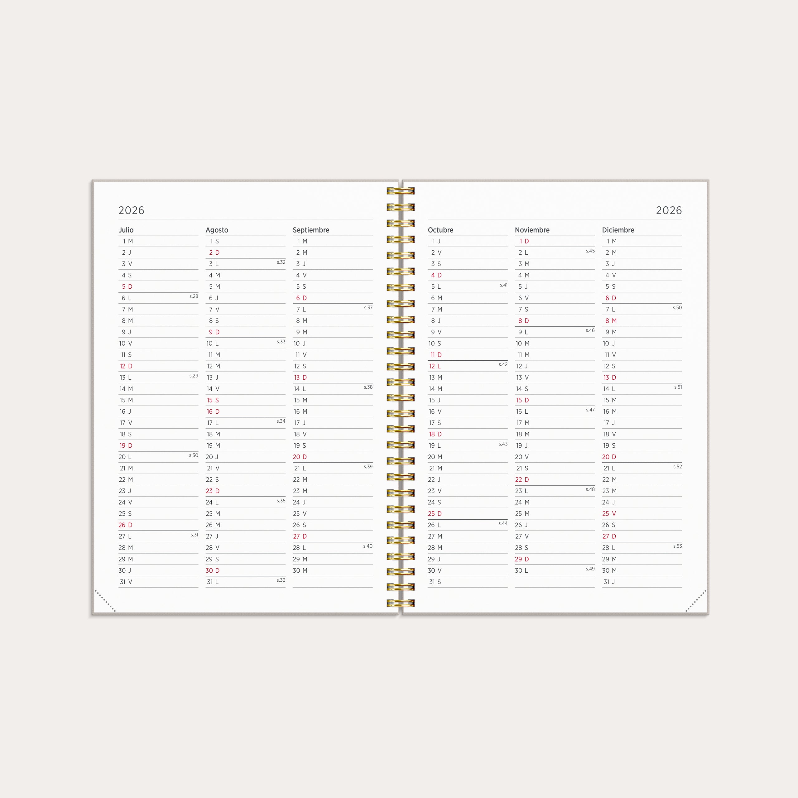 Agenda 2026 Senator A5 Sueños de conejo