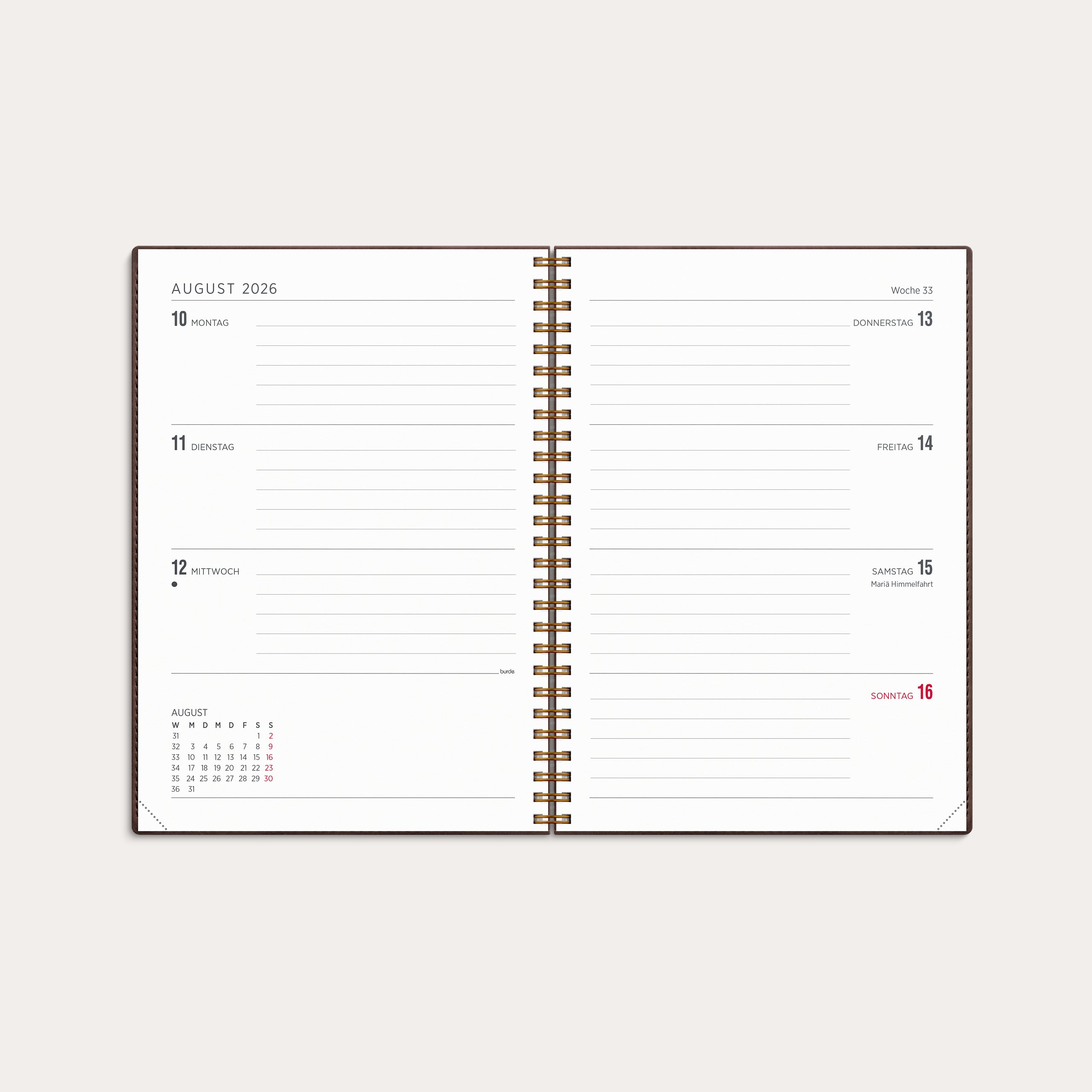 Kalender 2026 Senator A5 Twist braun