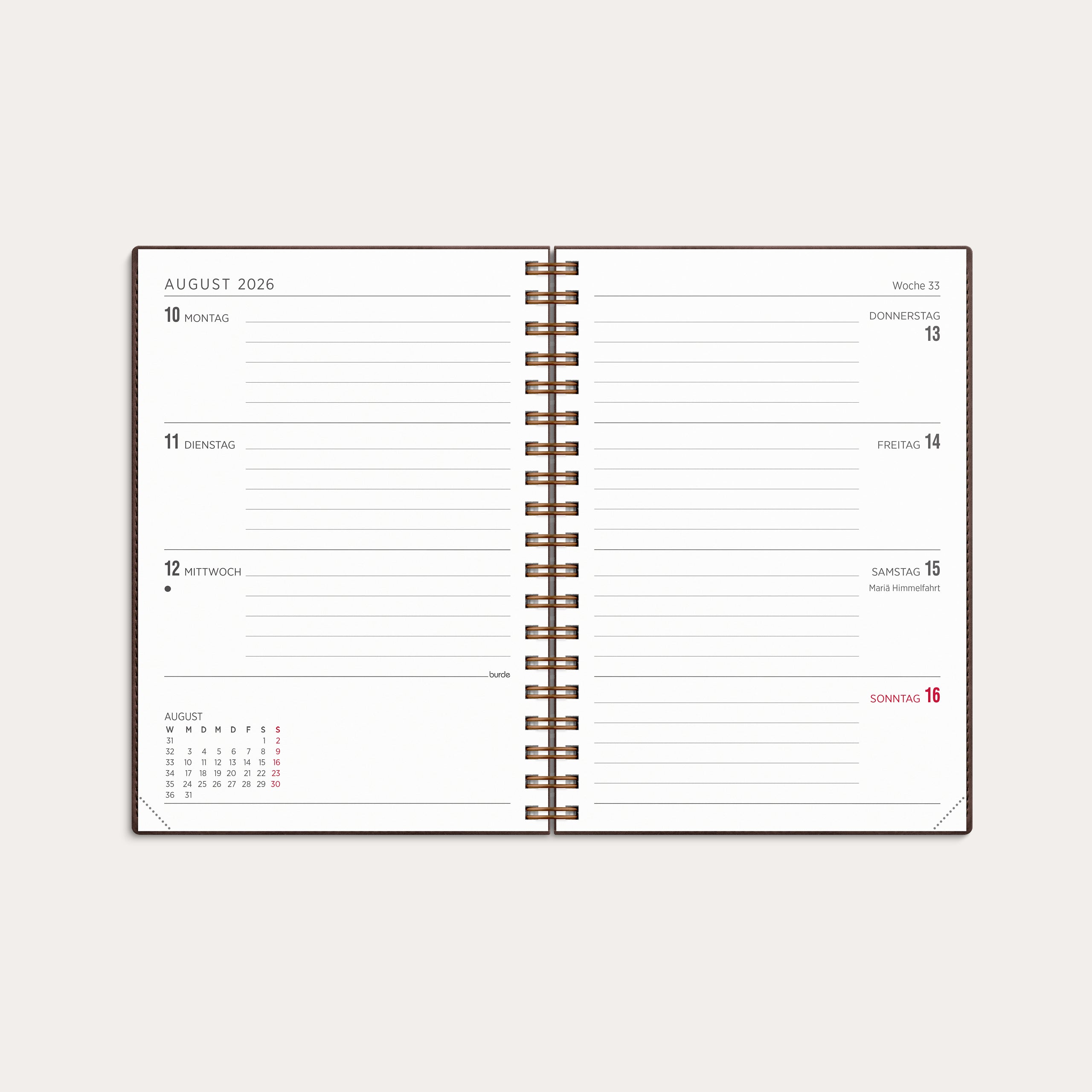 Kalender 2026 Senator A6 Twist braun