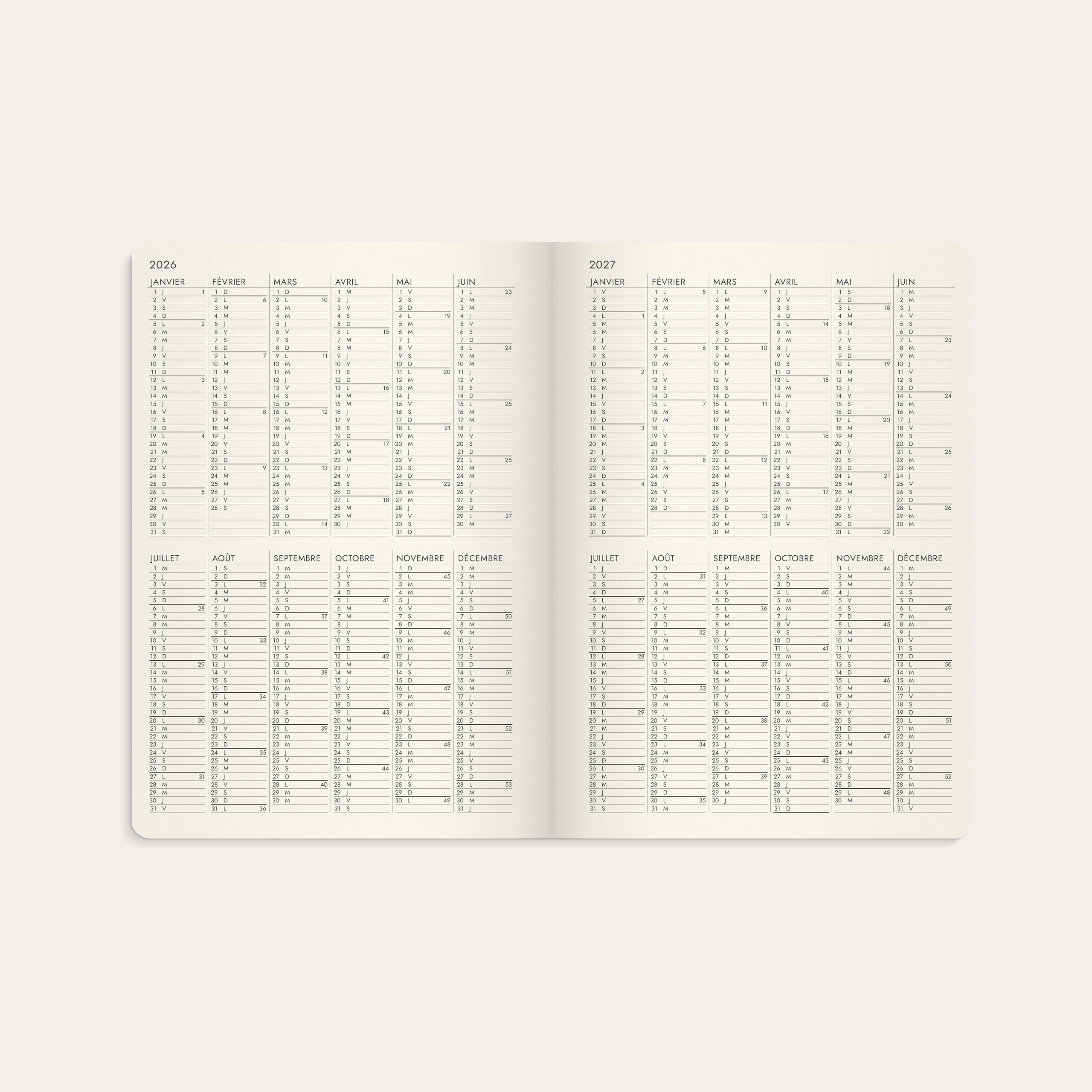 Agenda 2026 Agency A5 Forma Deluxe noir