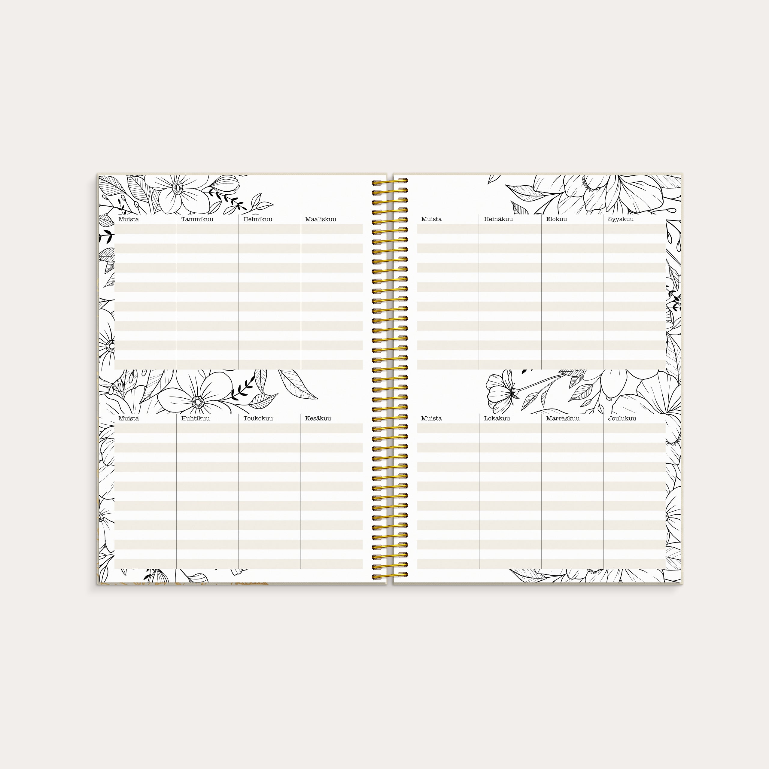 Kalender 2026 Life Planner Bloom