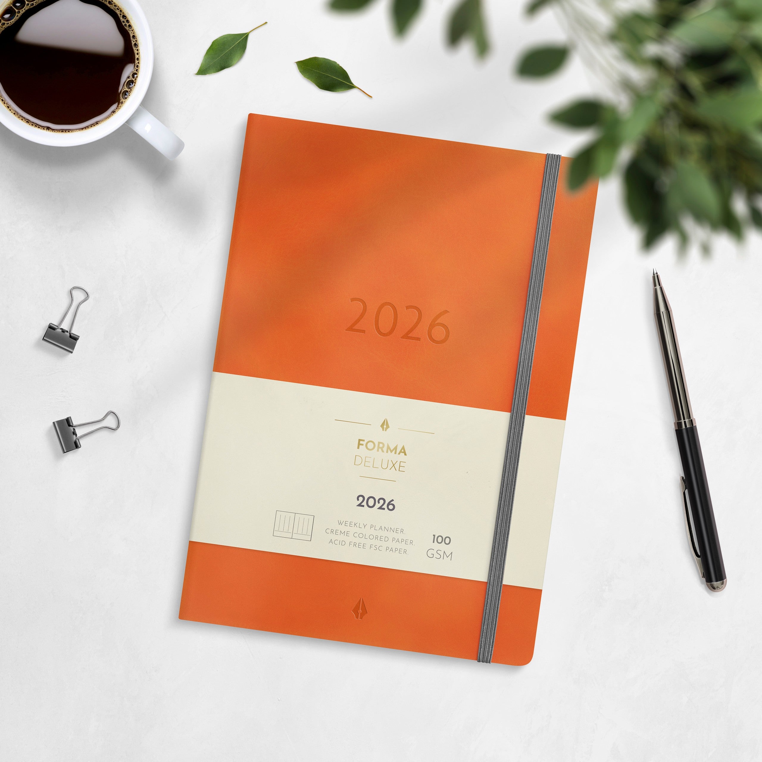 Kalender 2026 Business Forma Deluxe orange