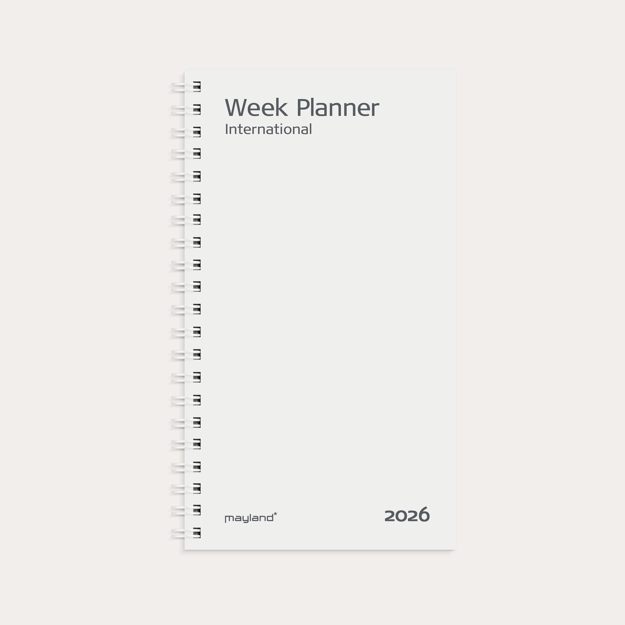Week Planner International tværformat REFILL 2026