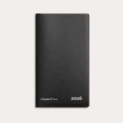 Basic månedskalender sort PP-plast 2026