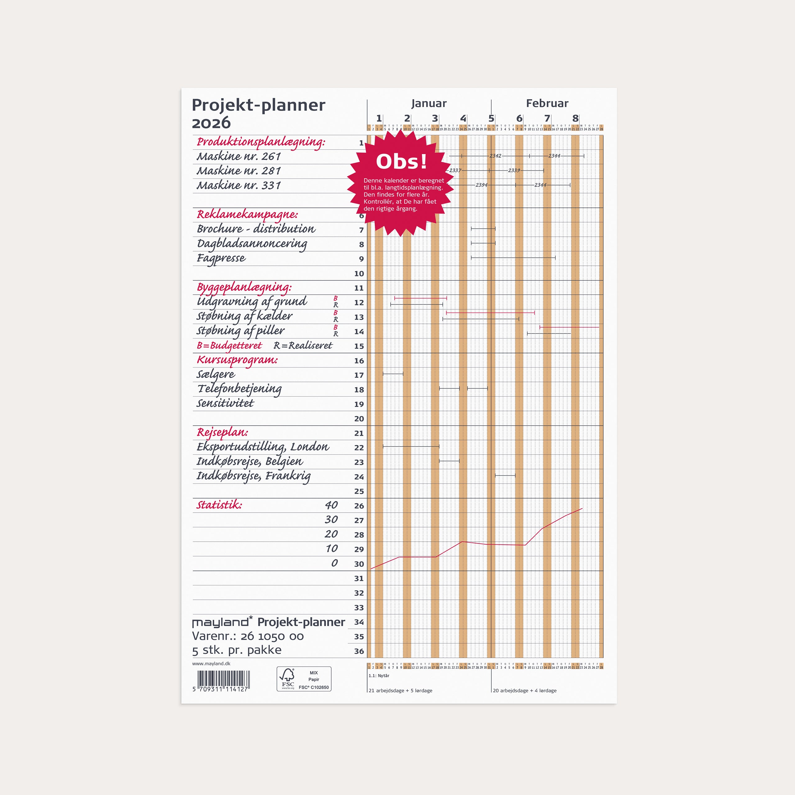 Projekt Planner brun 2026