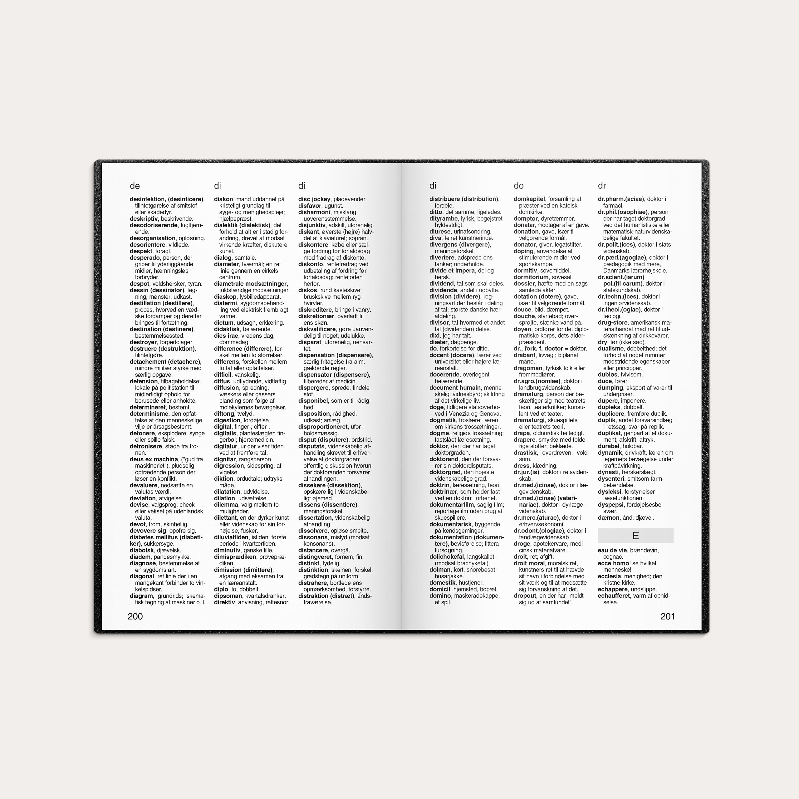 Lommekalender uge sort kunstskind indbundet 2026