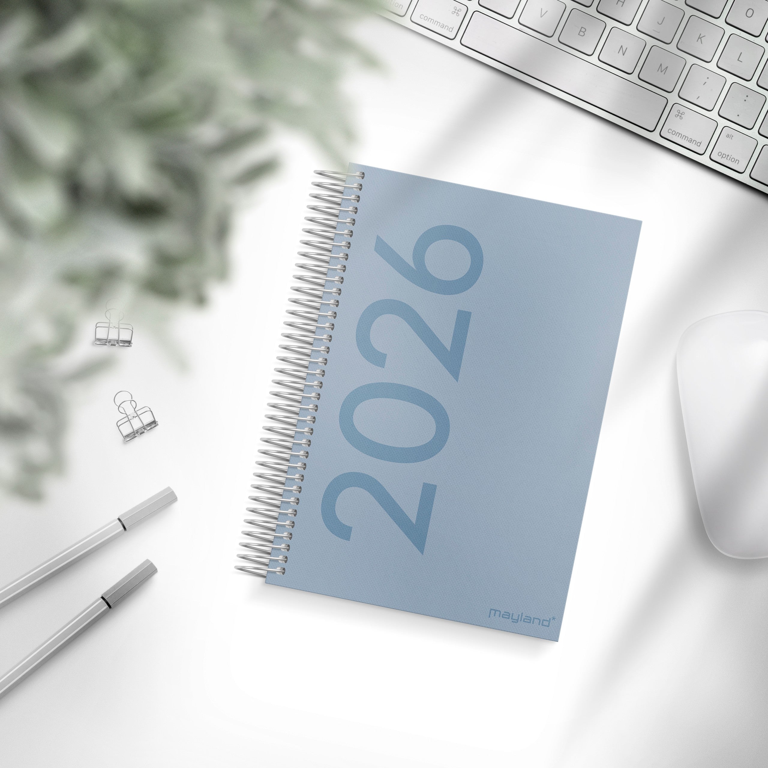 Dagkalender tekstilpræg 2026