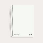 Dagkalender hvid PP-plast 2026