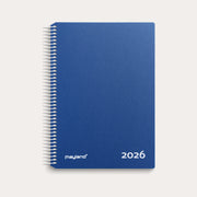 Timekalender blå PP-plast 2026