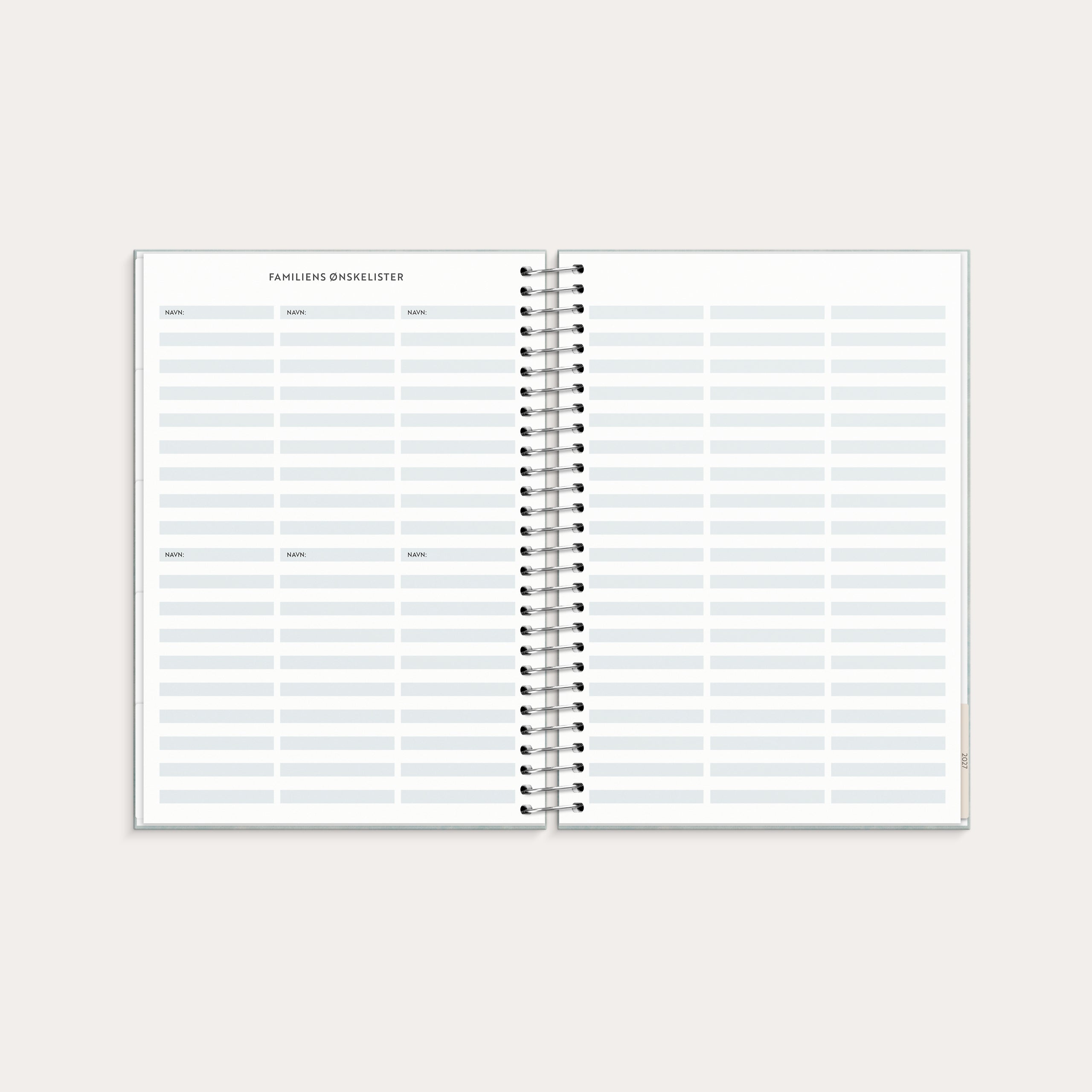 Life Organizer Family Planner ugekalender 2026