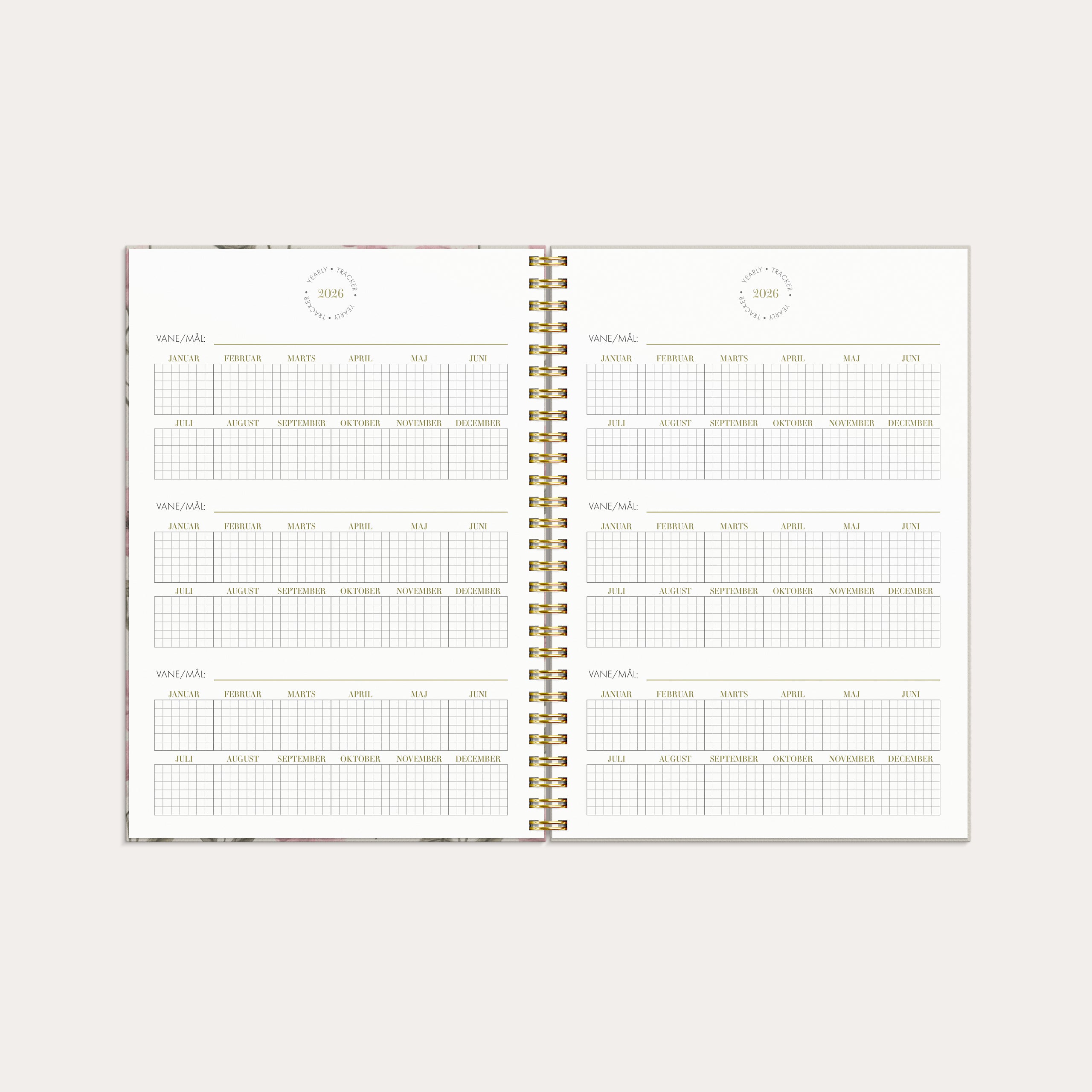Life Planner Essentials A5 ugekalender 2026