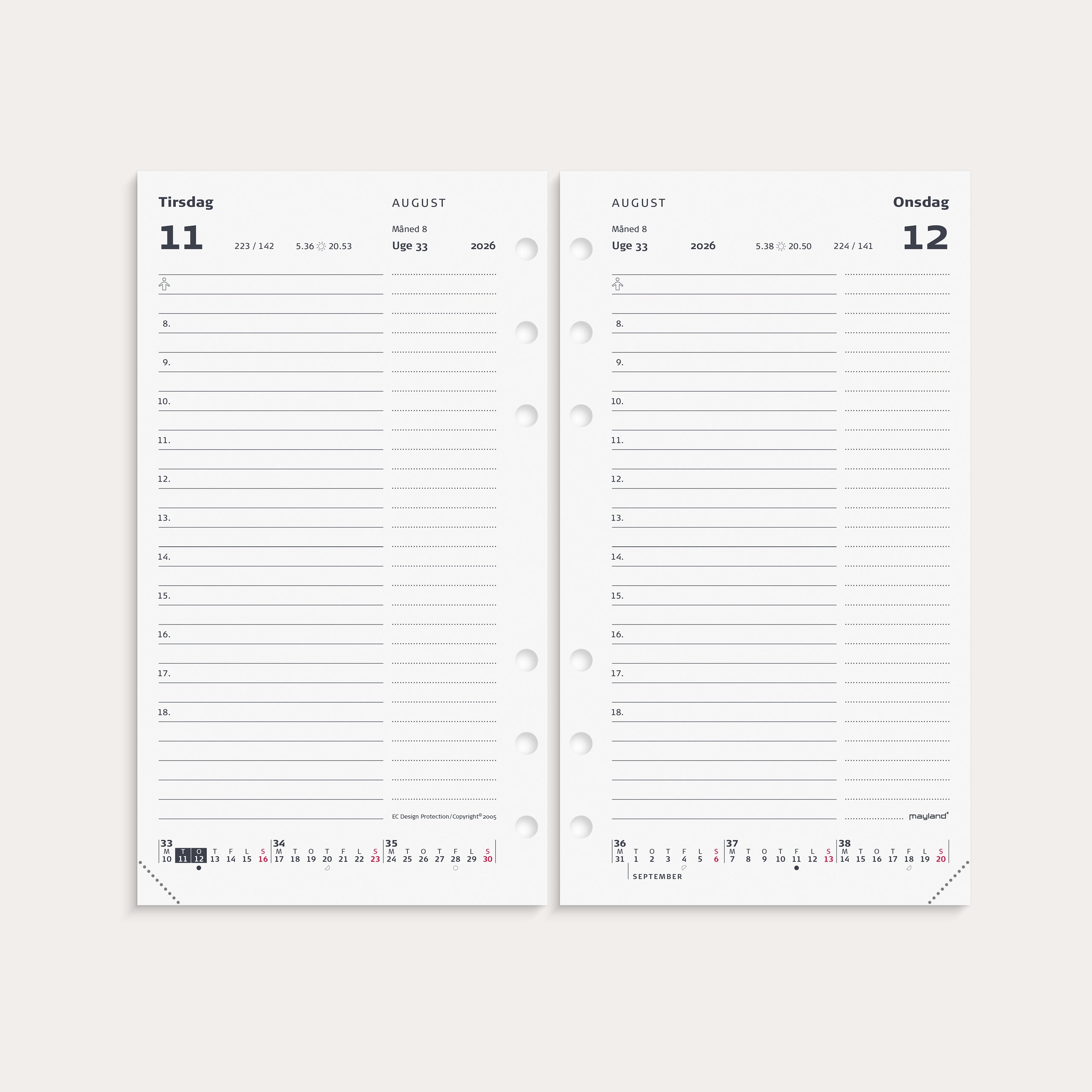 System PP dagkalender REFILL 2026
