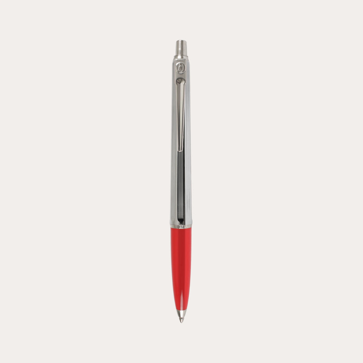 Penna a sfera Epoca Cromo rossa