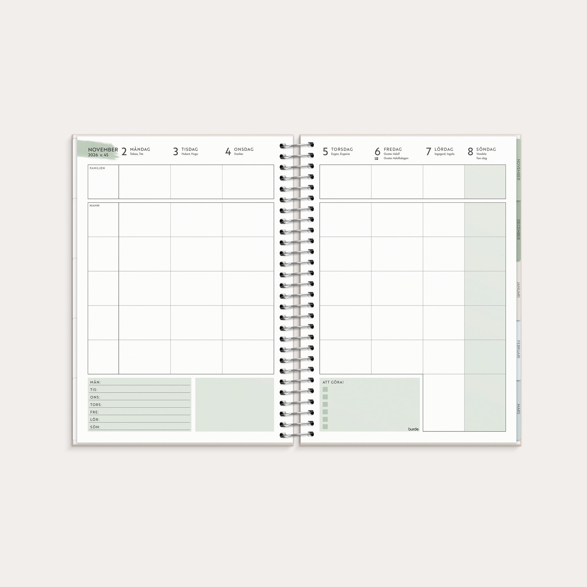 Life Organizer Family A5 26/27 – detail view