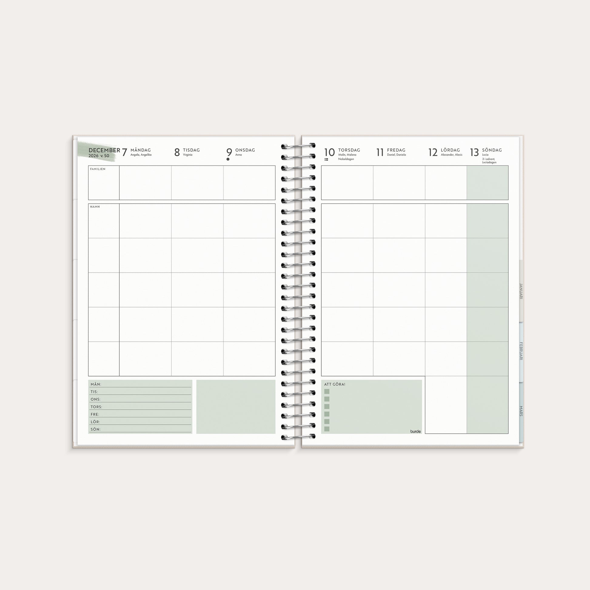 Life Organizer Family A5 26/27 – detail view