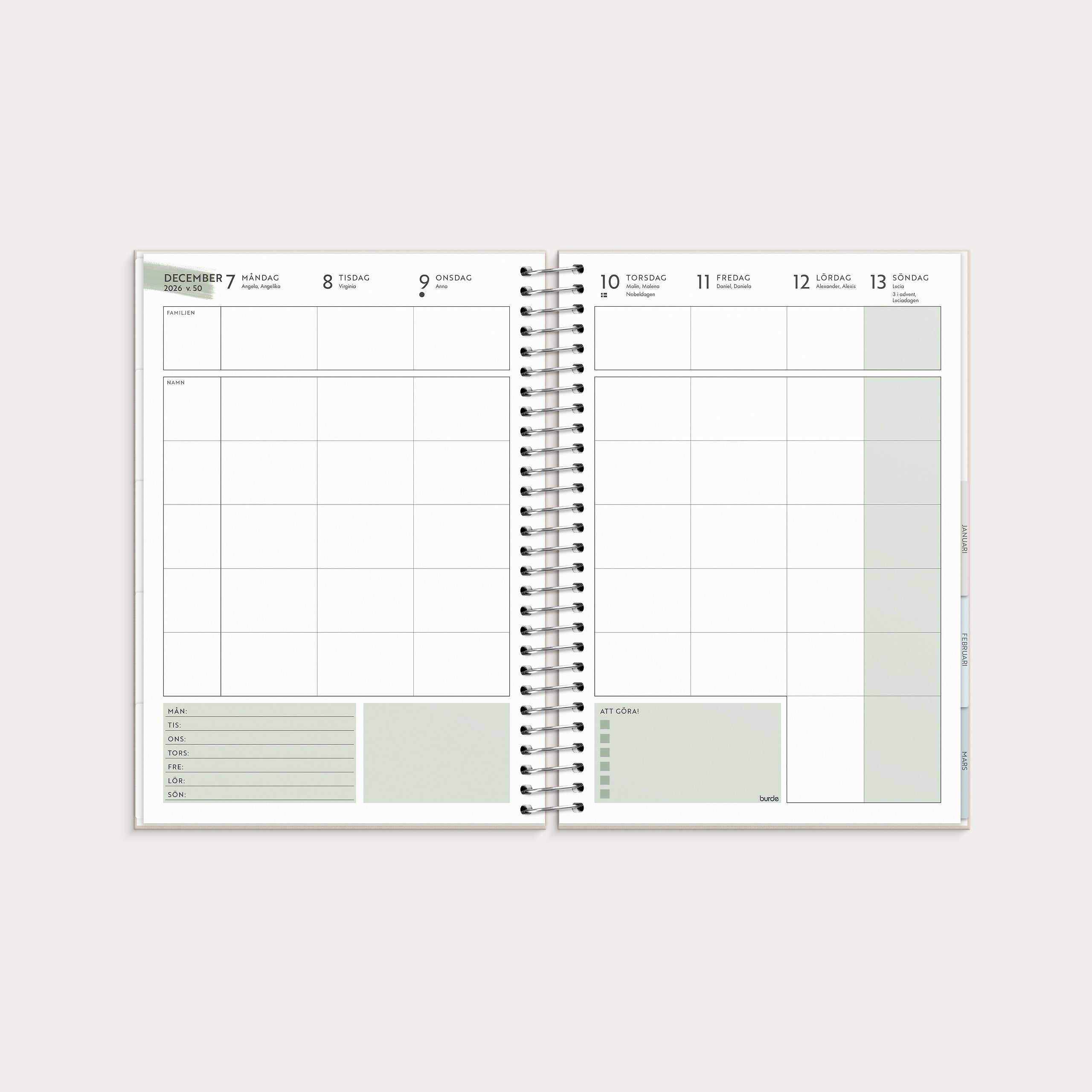 Life Organizer Family A5 26/27 – detail view