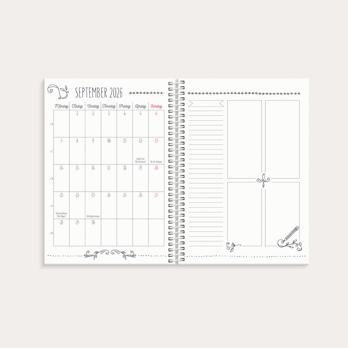 Kalender Doodle 26/27