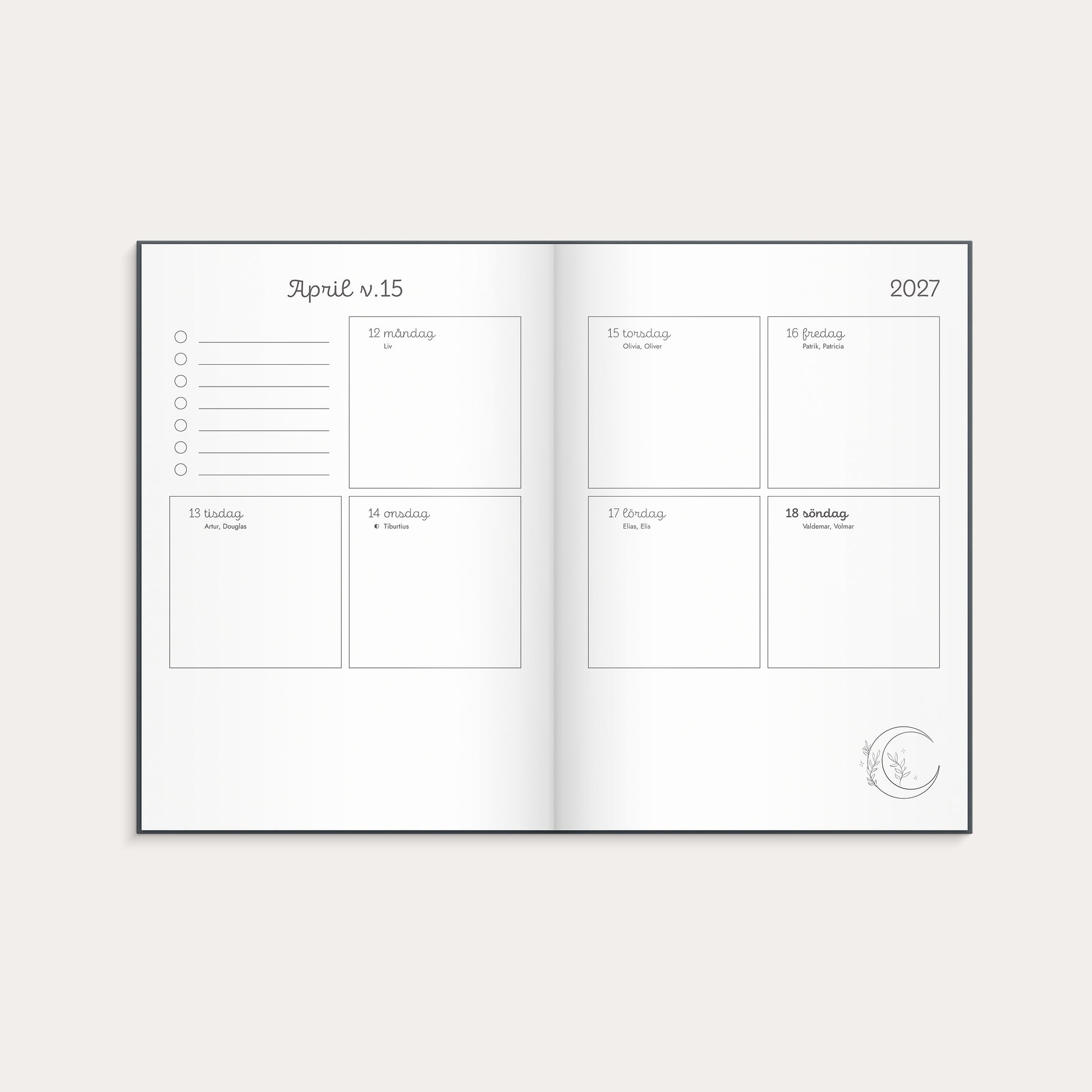 Kalender Doodle 26/27 inbunden – detail view