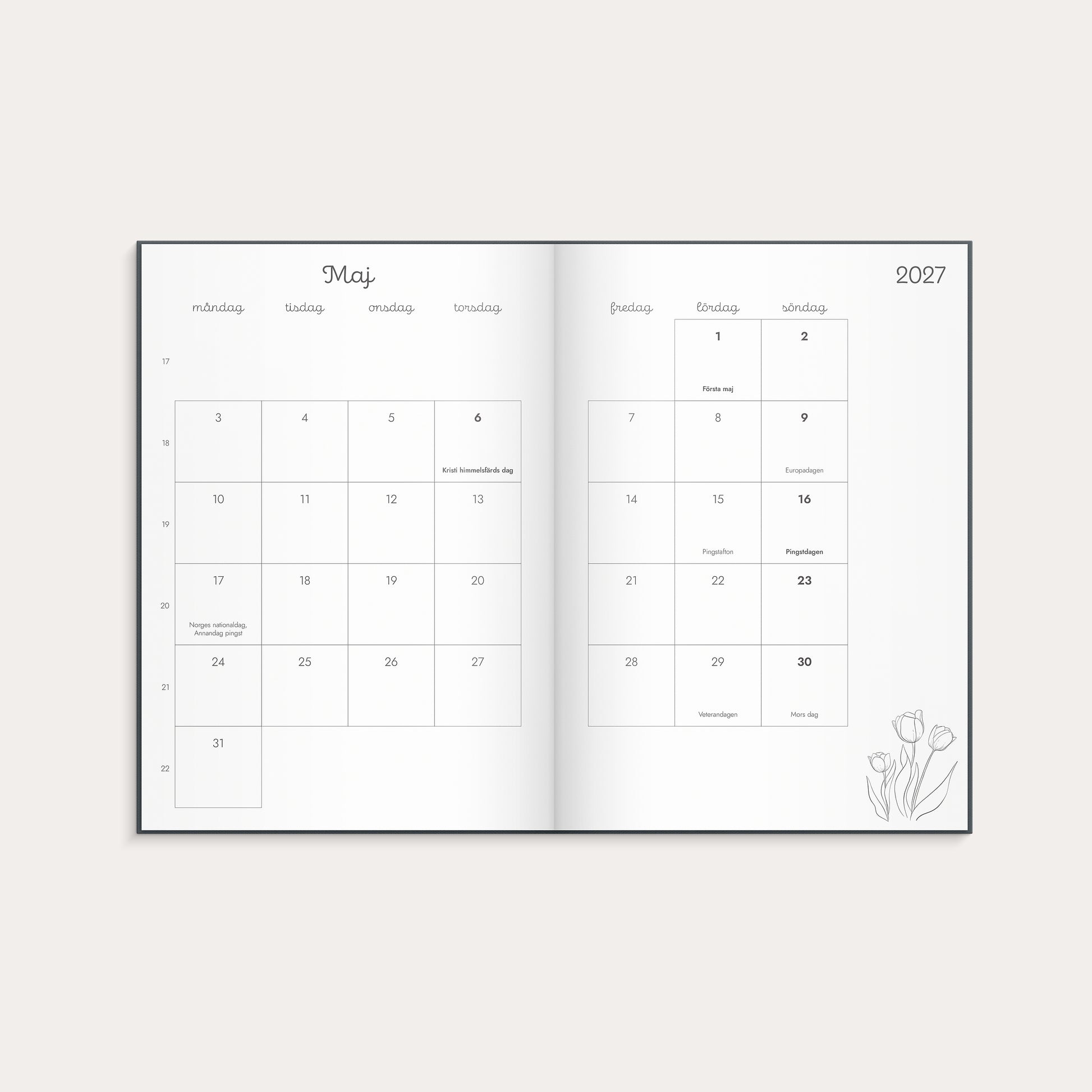 Kalender Doodle 26/27 inbunden – detail view