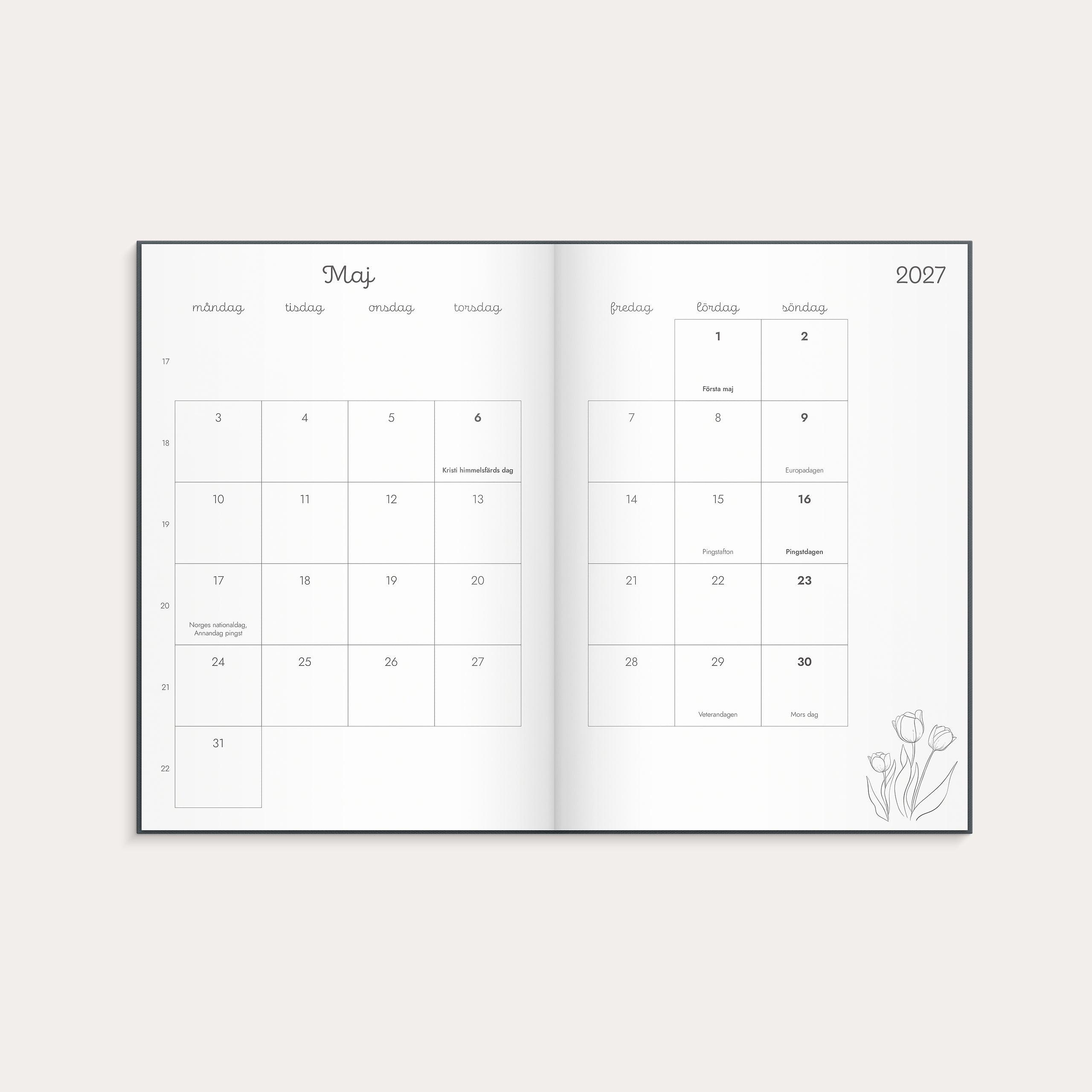 Kalender Doodle 26/27 inbunden – detail view