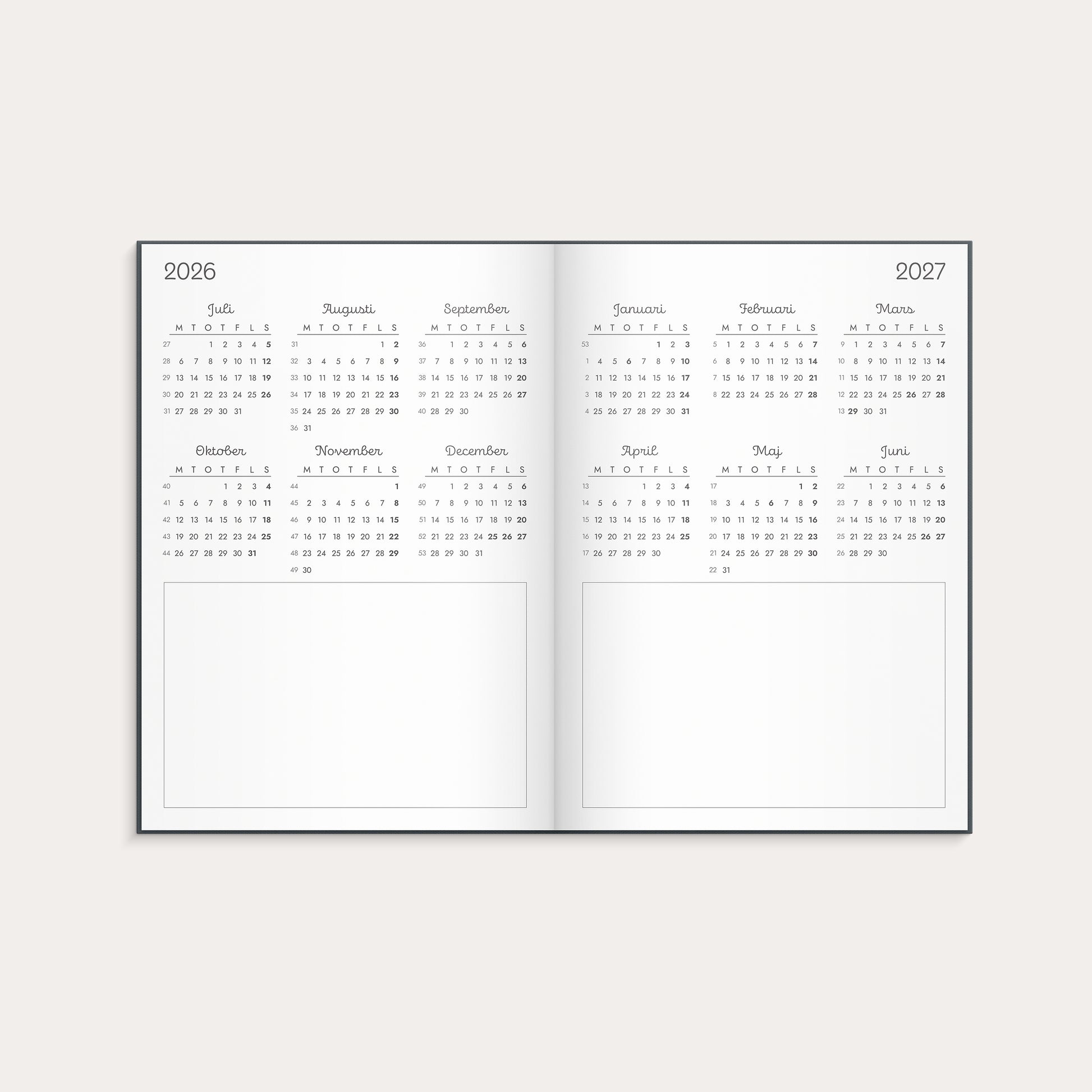 Kalender Doodle 26/27 inbunden – detail view