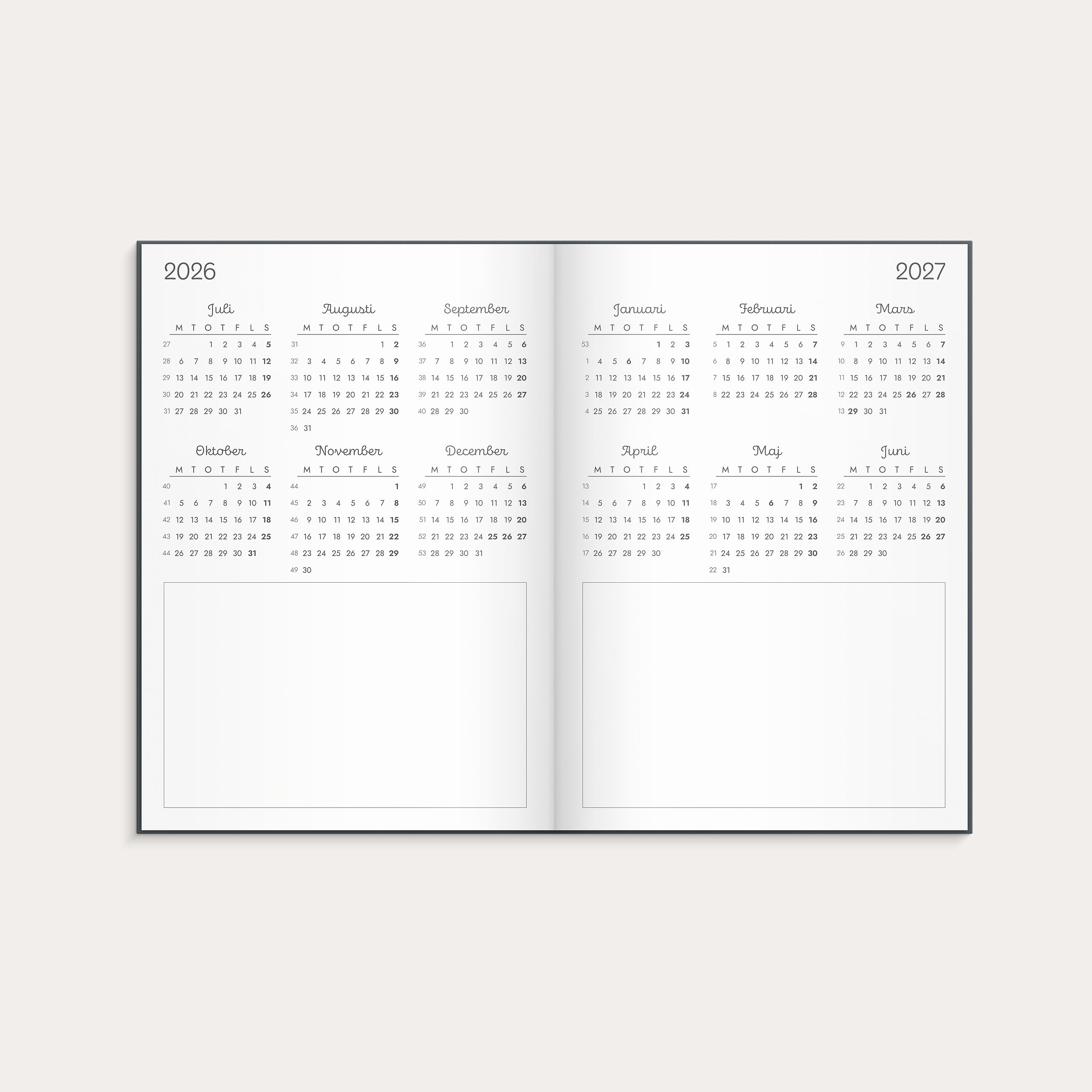 Kalender Doodle 26/27 inbunden – detail view