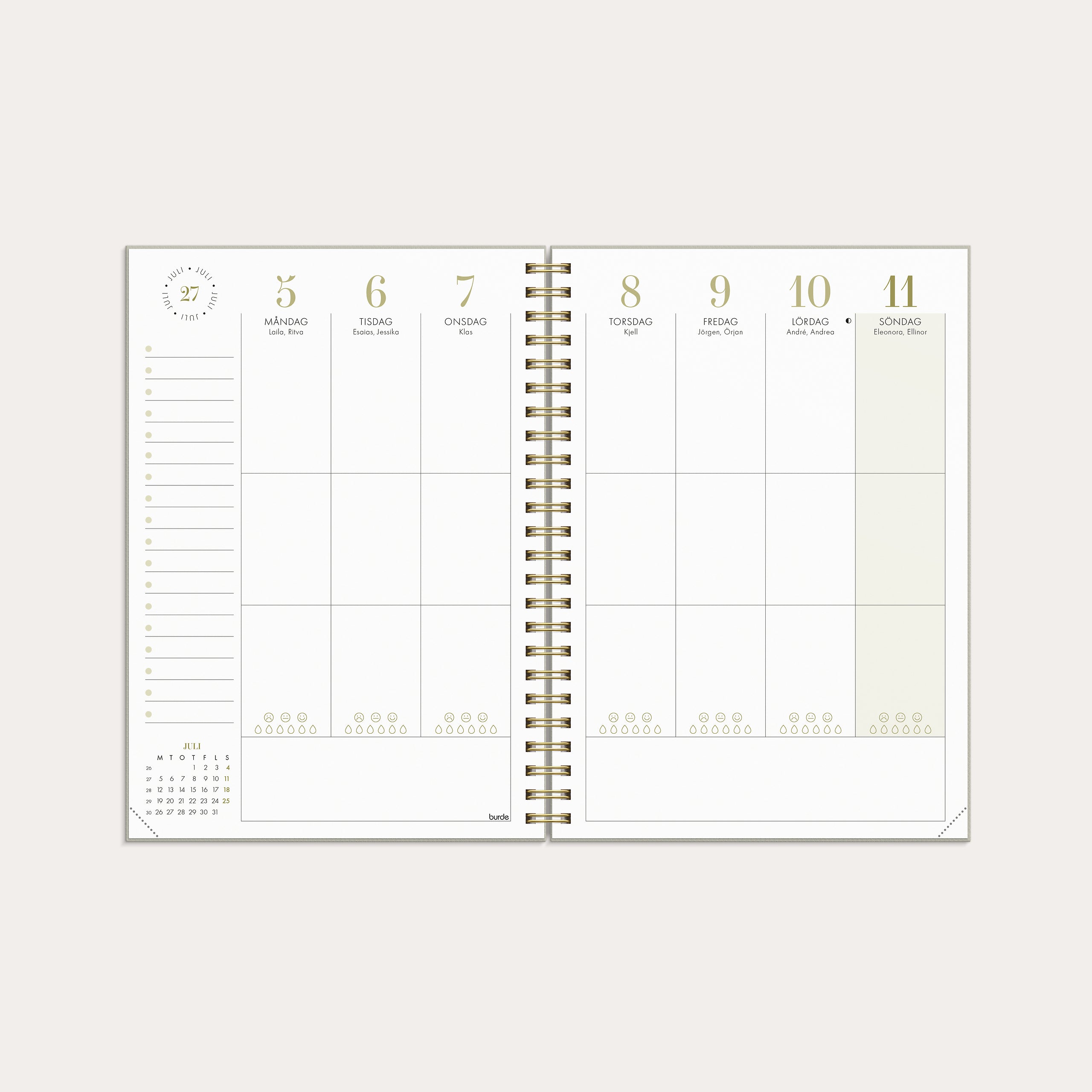 Life Planner Essentials A5 26/27 – detail view