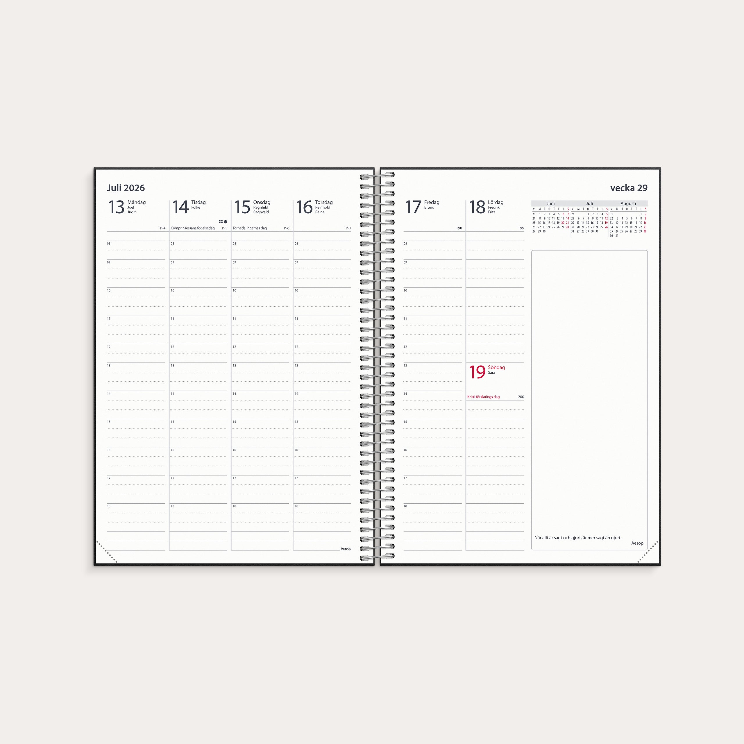 Noteringskalendern för lärare 26/27 – detail view