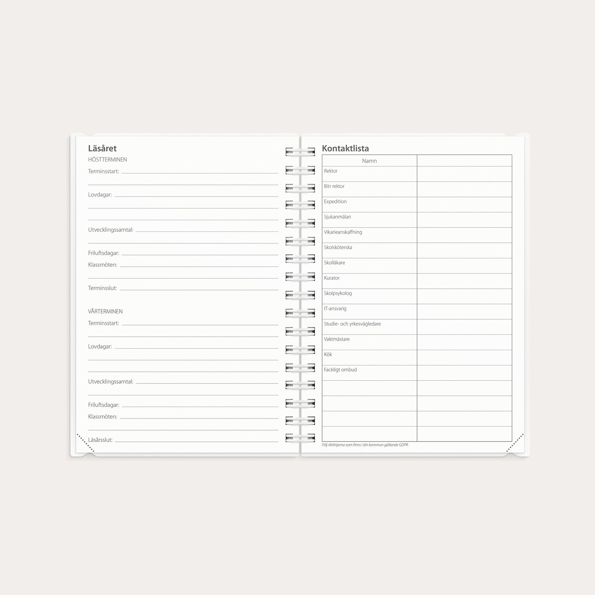 Loggkalendern A6 26/27 – detail view