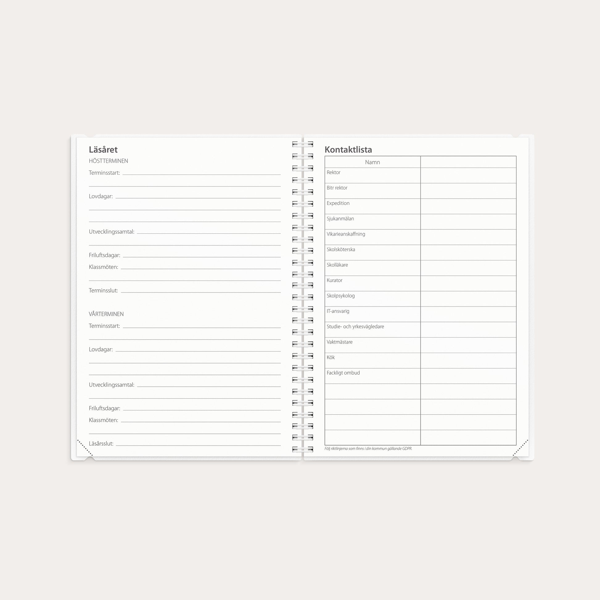 Loggkalendern A5 26/27 – detail view