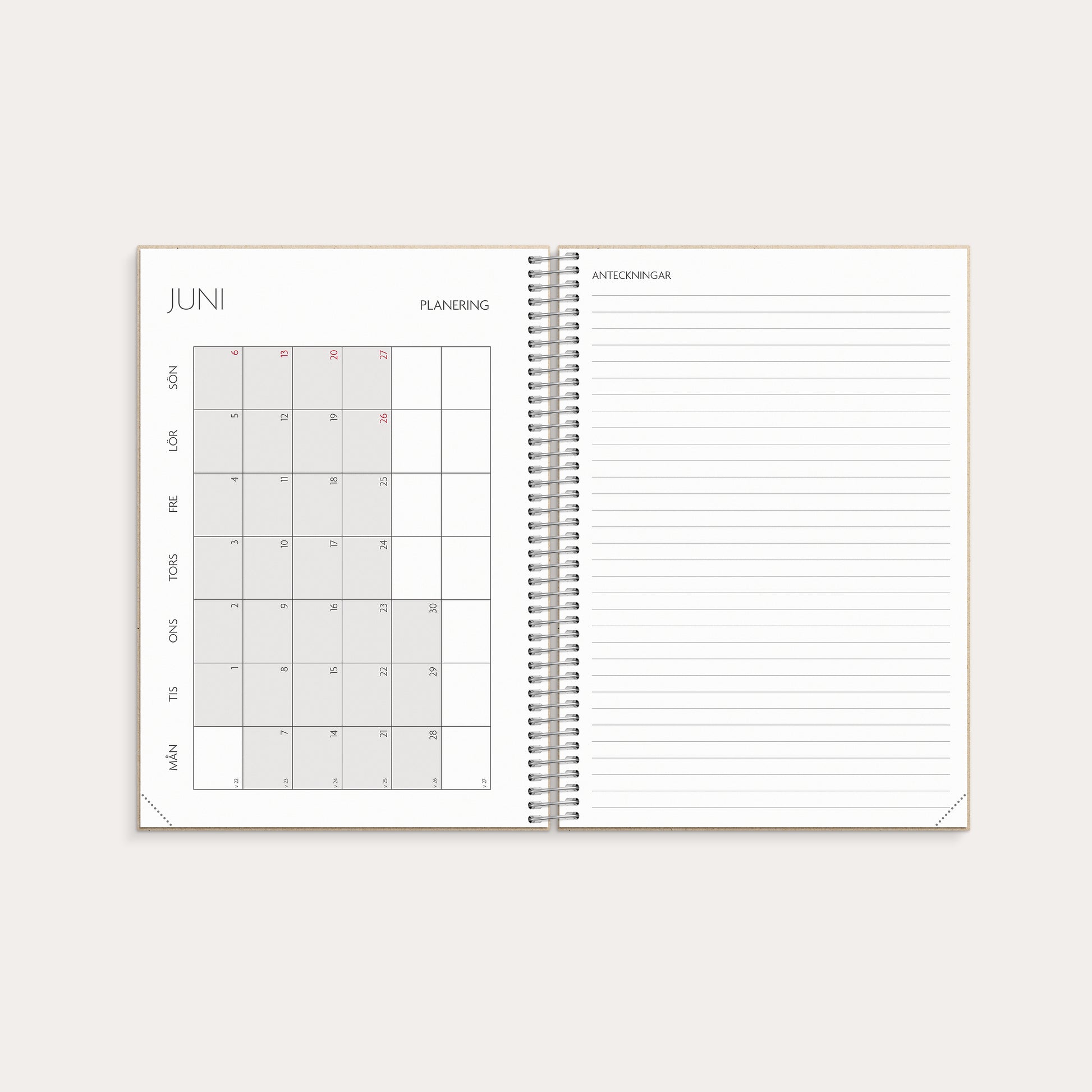 Lärarkalendern Horisontell 26/27 – detail view