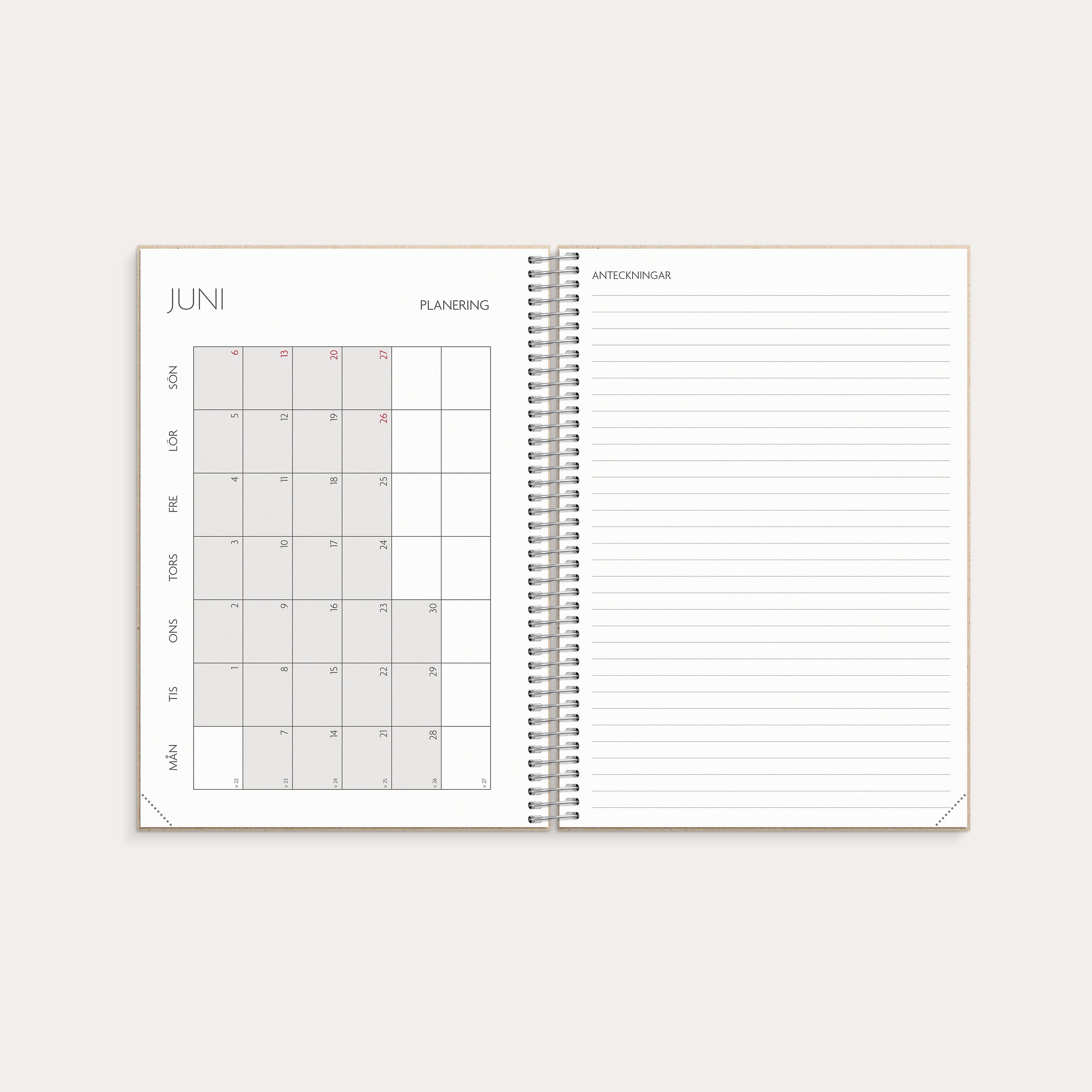 Lärarkalendern Horisontell 26/27 – detail view