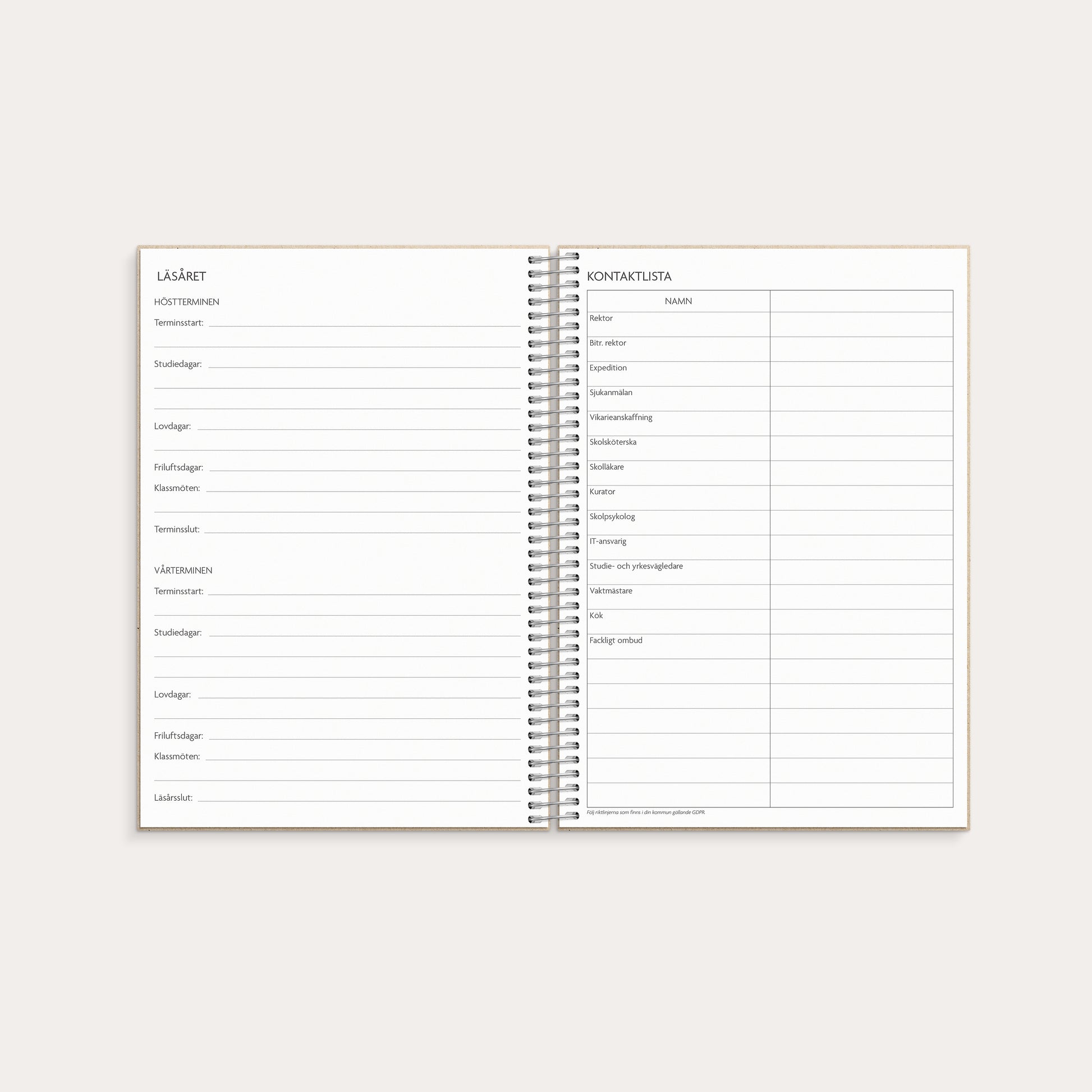 Lärarkalendern Horisontell 26/27 – detail view