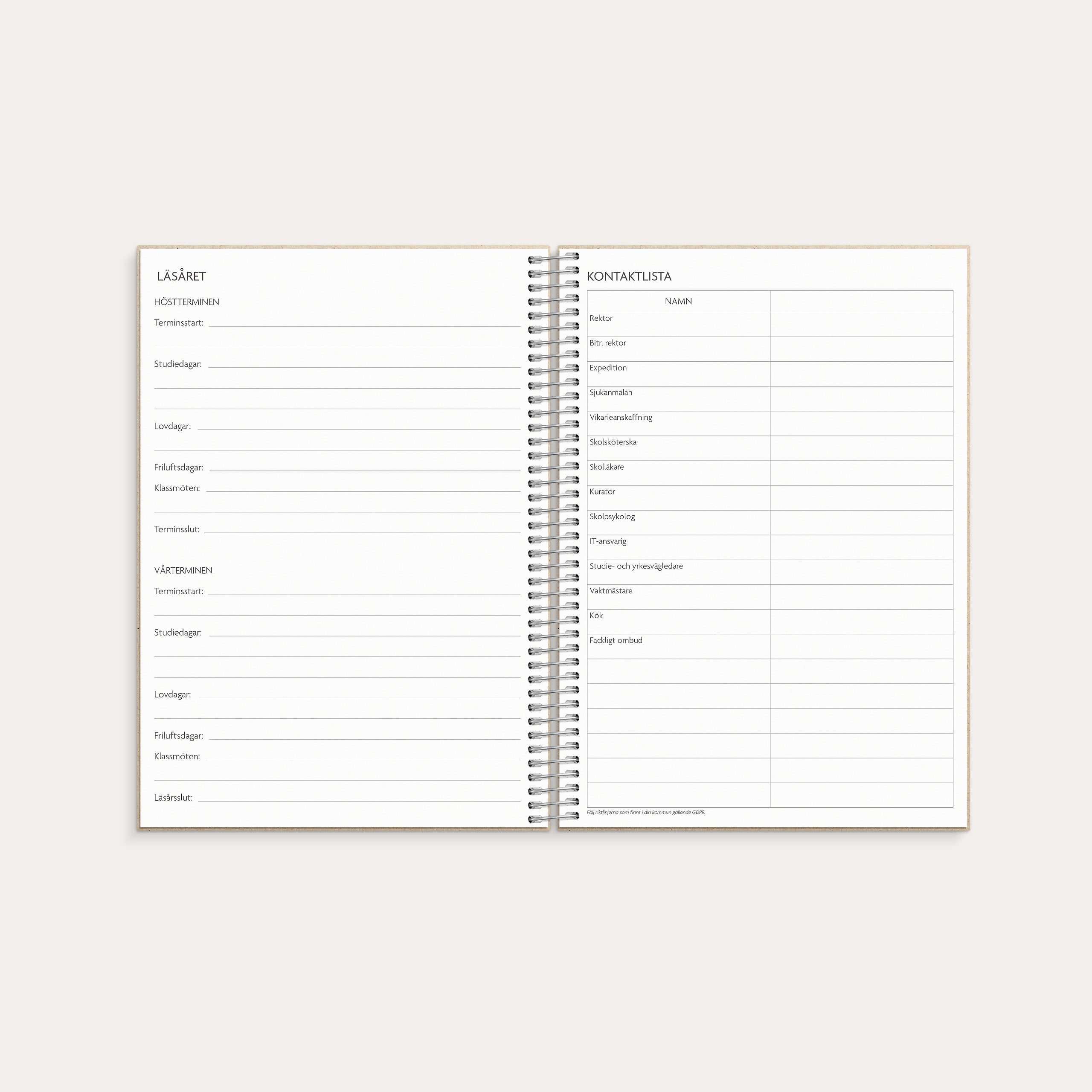 Lärarkalendern Horisontell 26/27 – detail view