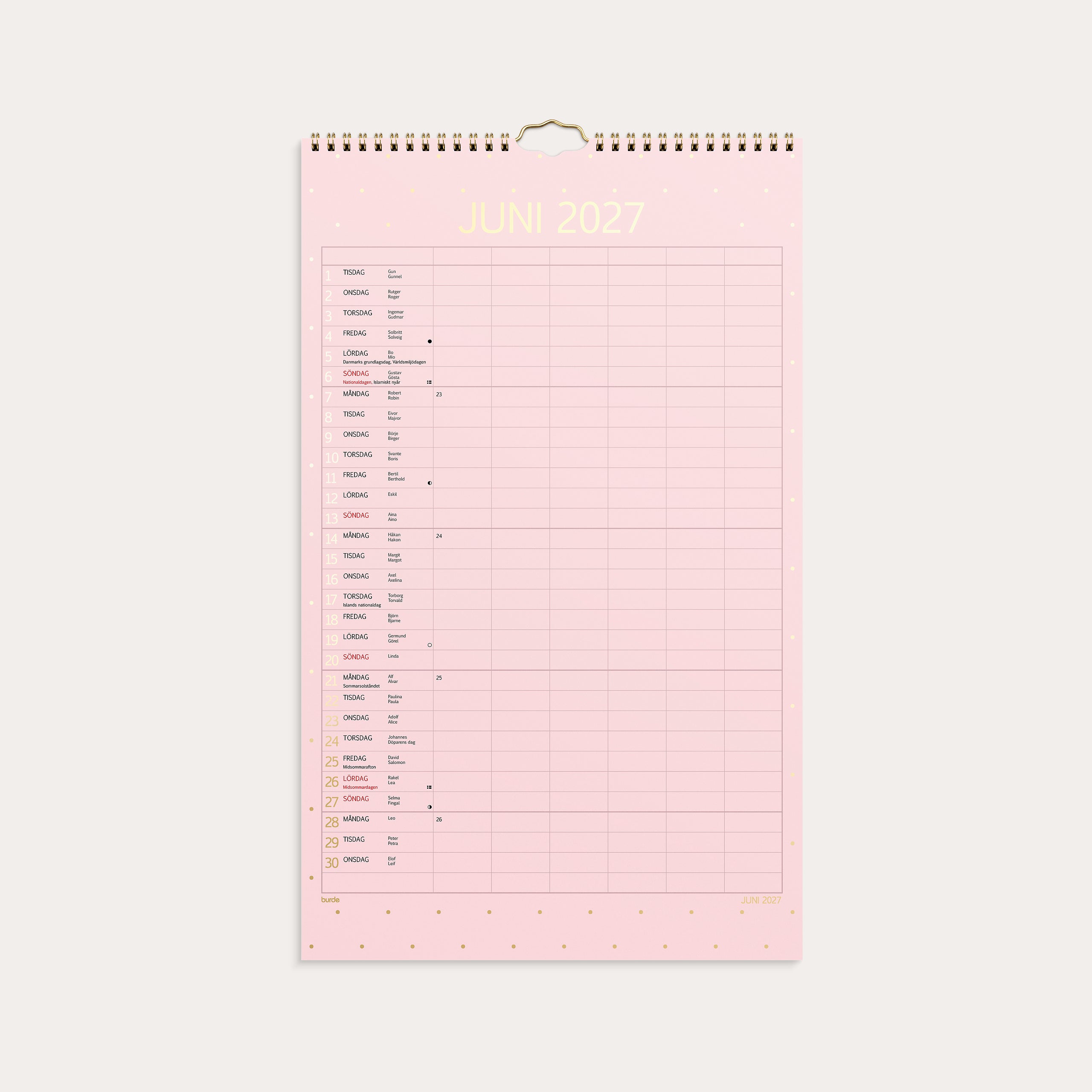 Familjekalender 26/27 Color