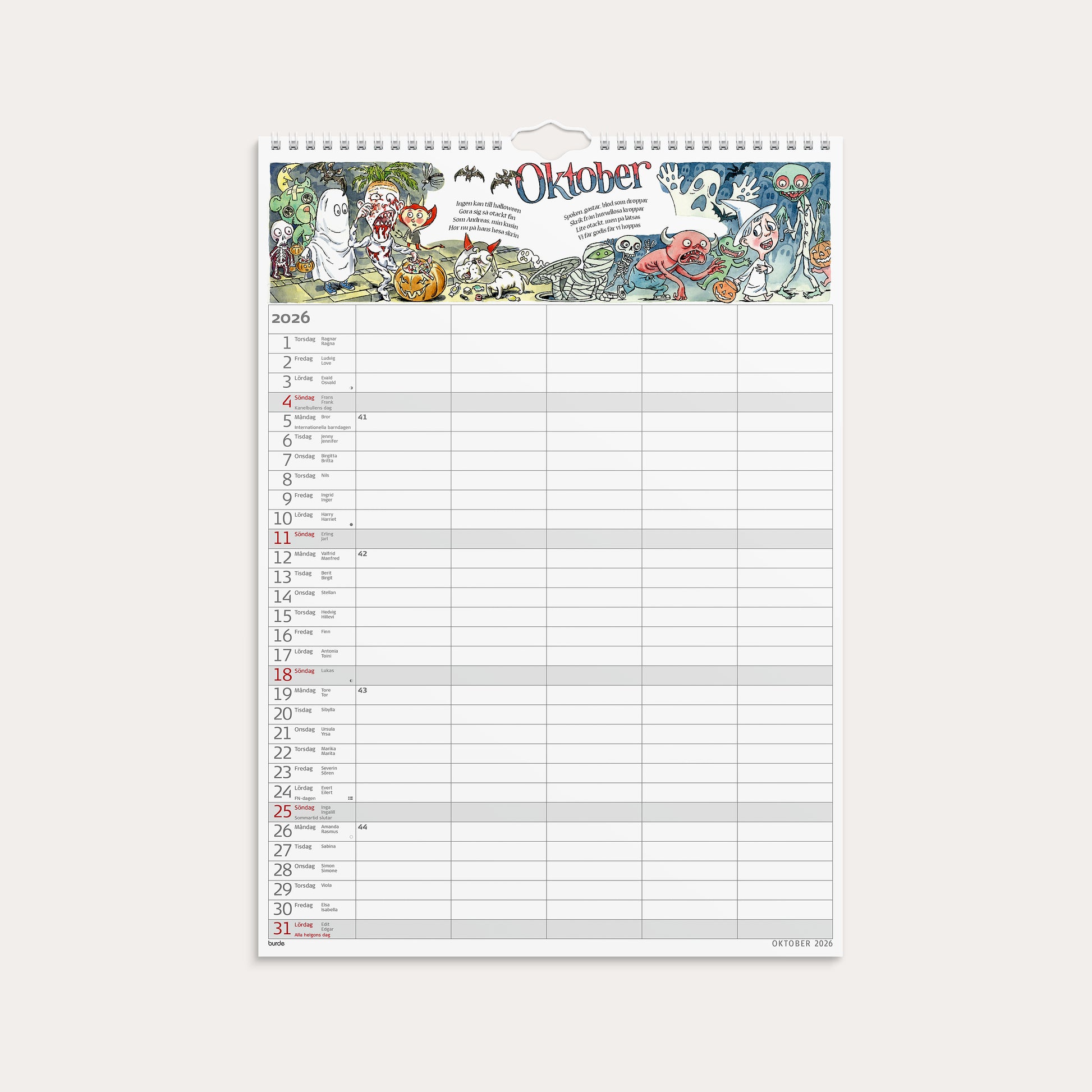 Familjekalender 26/27 Stickers – detail view