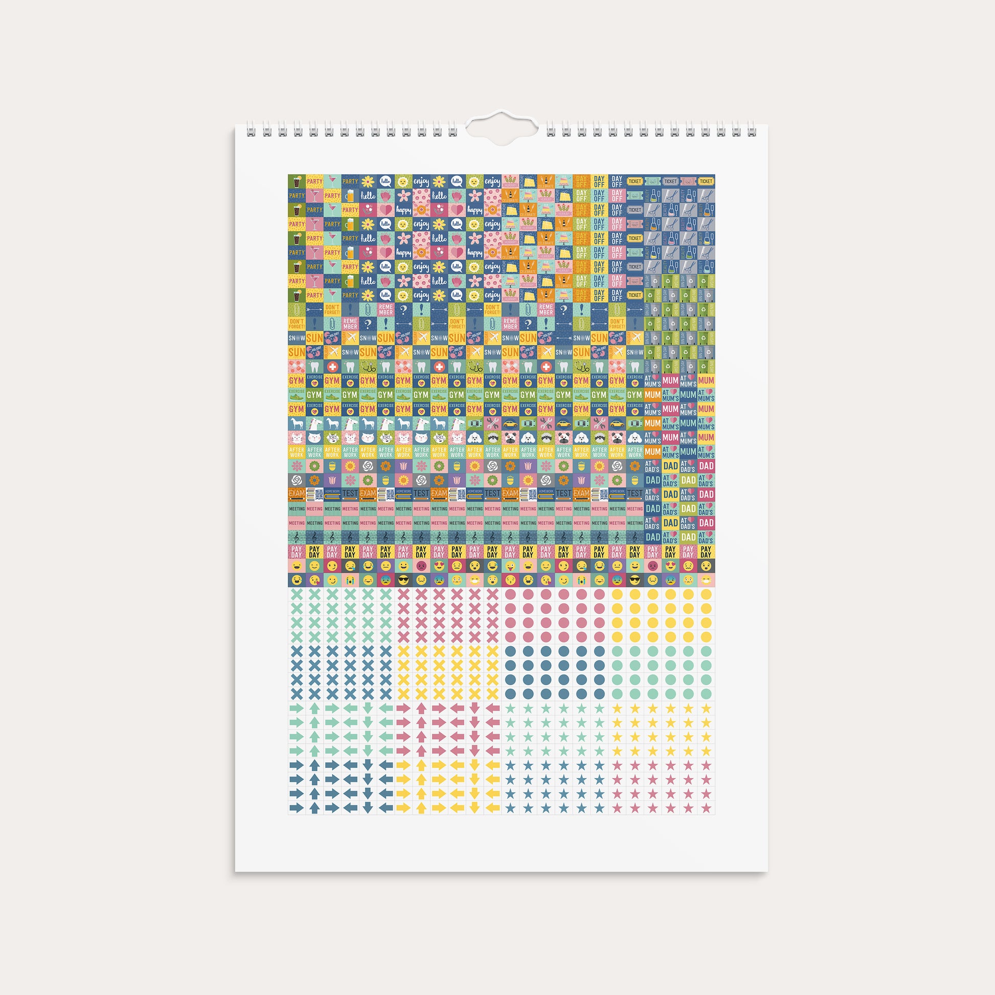 Familjekalender 26/27 Stickers – detail view