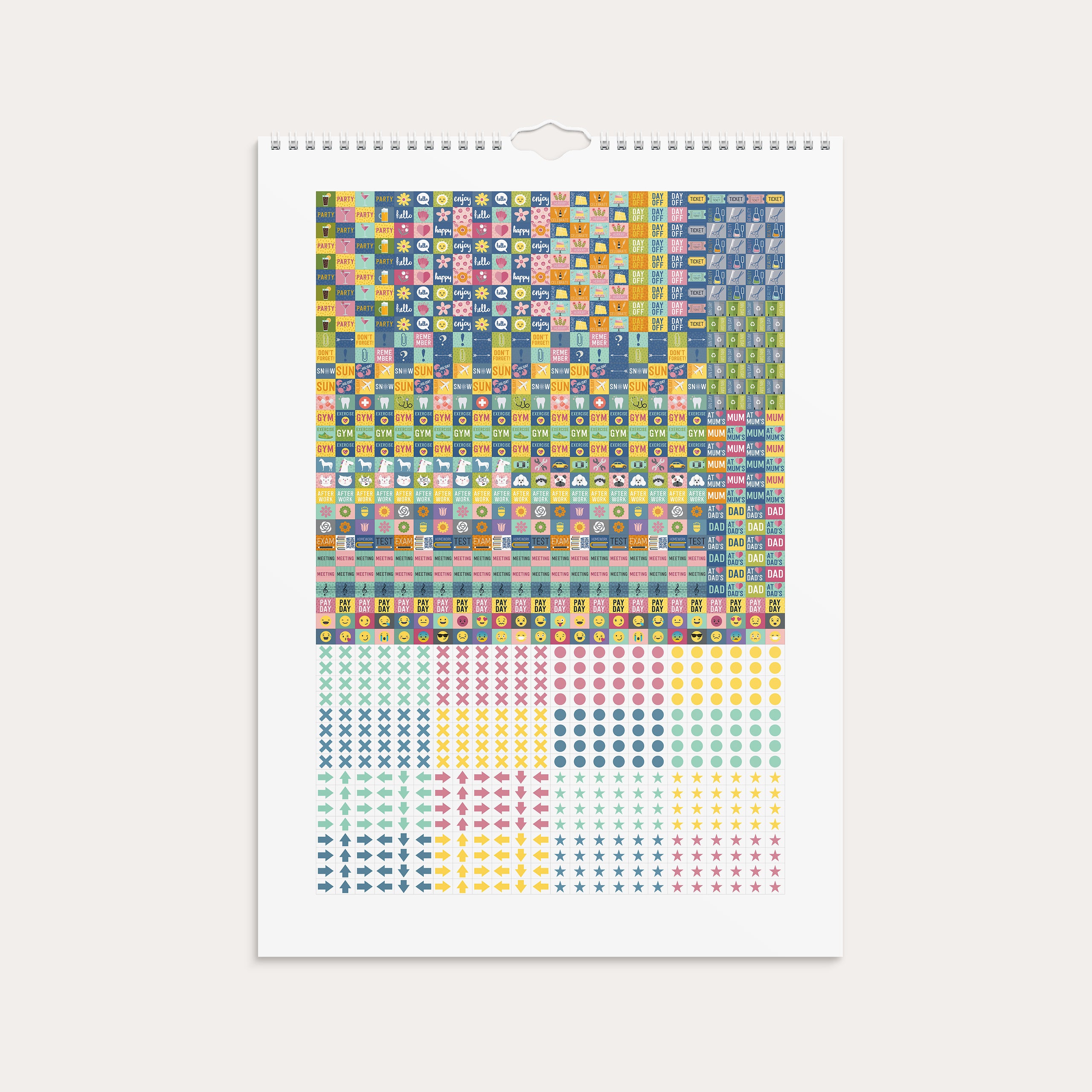 Familjekalender 26/27 Stickers – detail view