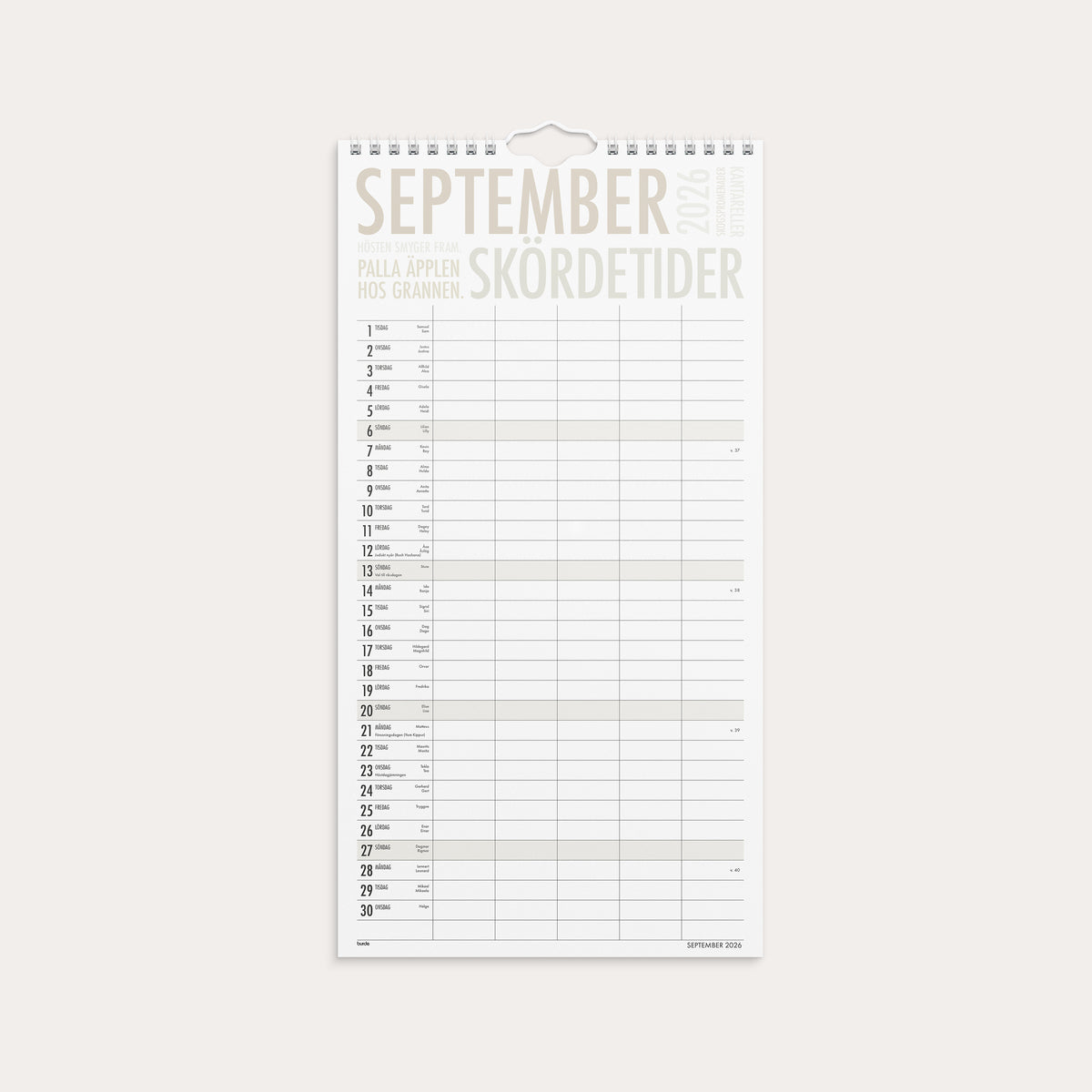 Familjekalender 26/27 TrendArt