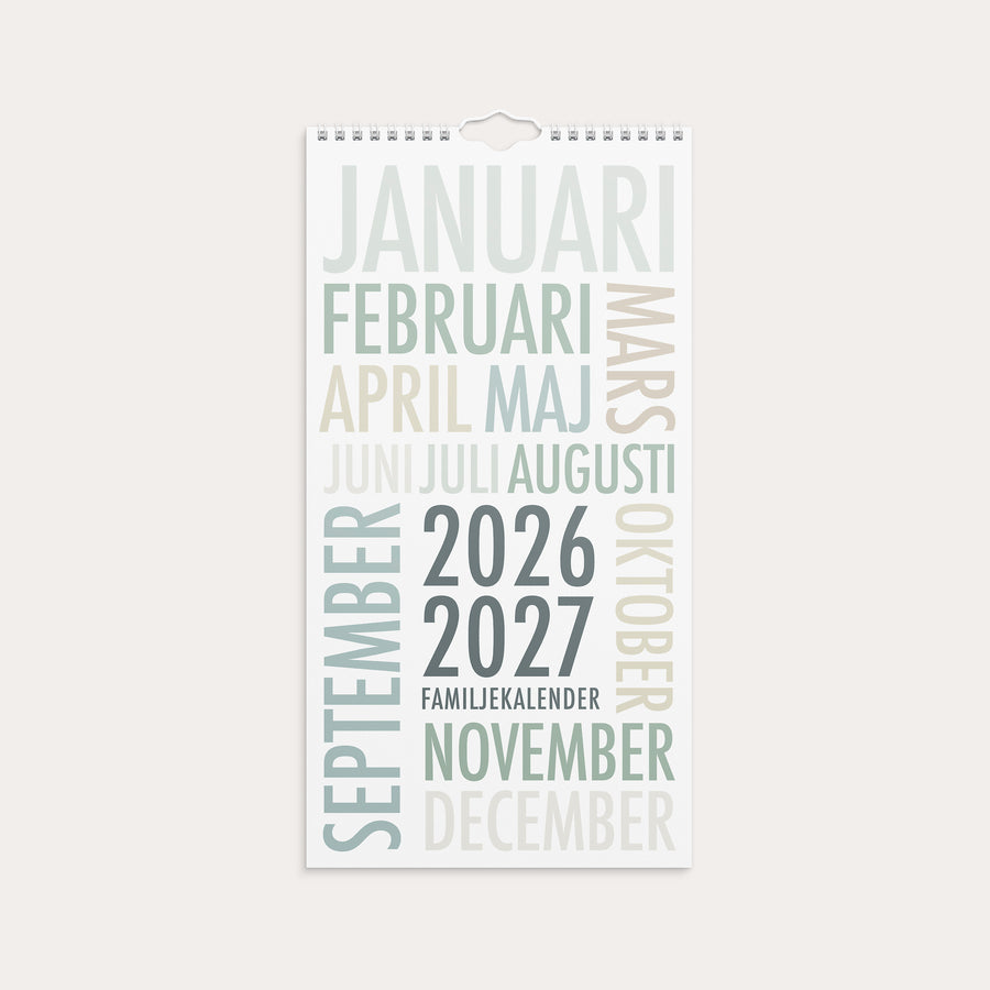 Familjekalender 26/27 TrendArt