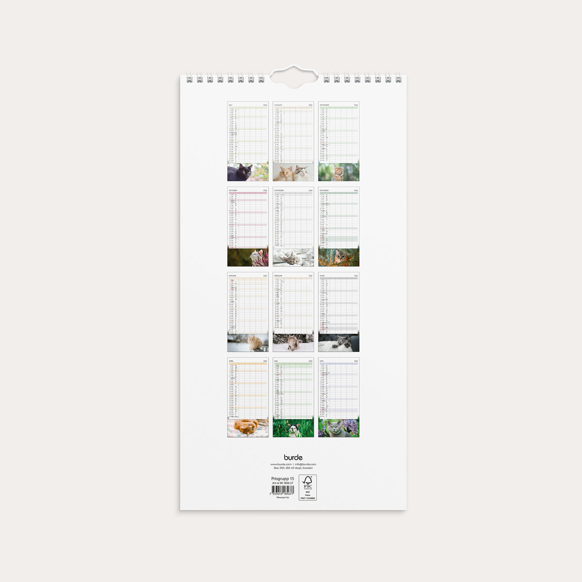 Familjekalender 26/27 Katter