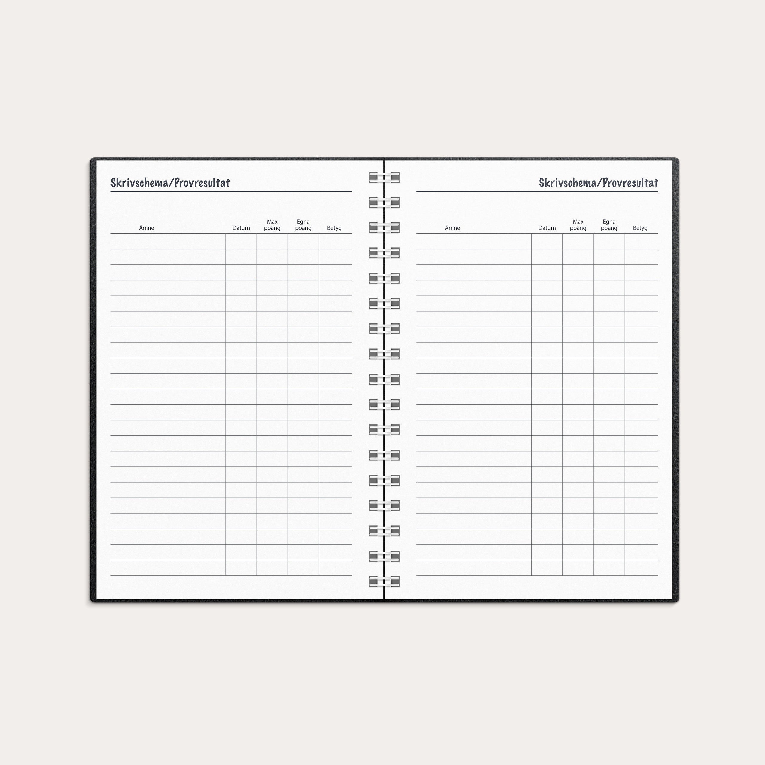 Lilla Studieåret Basic 26/27 svart plast