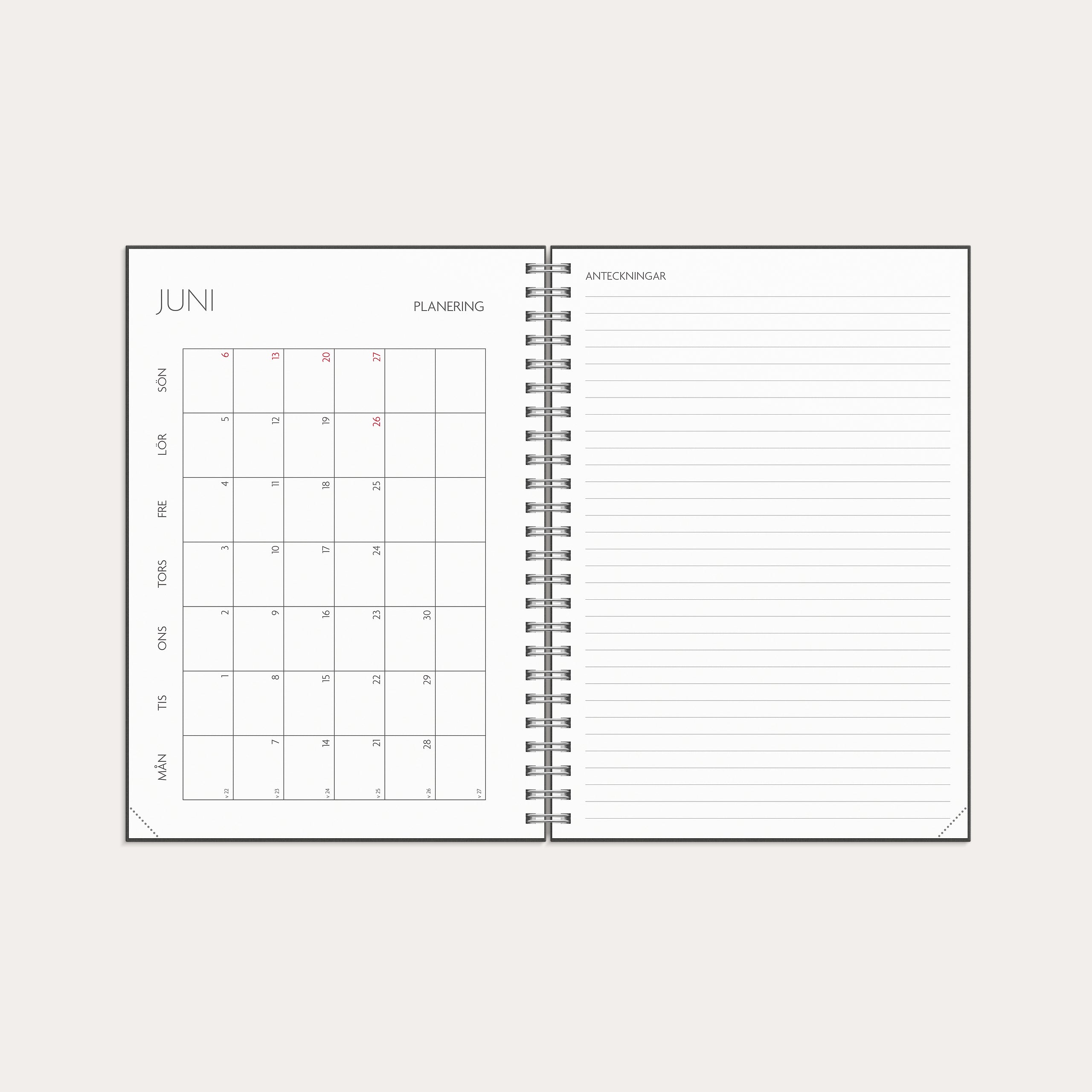 Kalender 26/27 Study A5 Stone