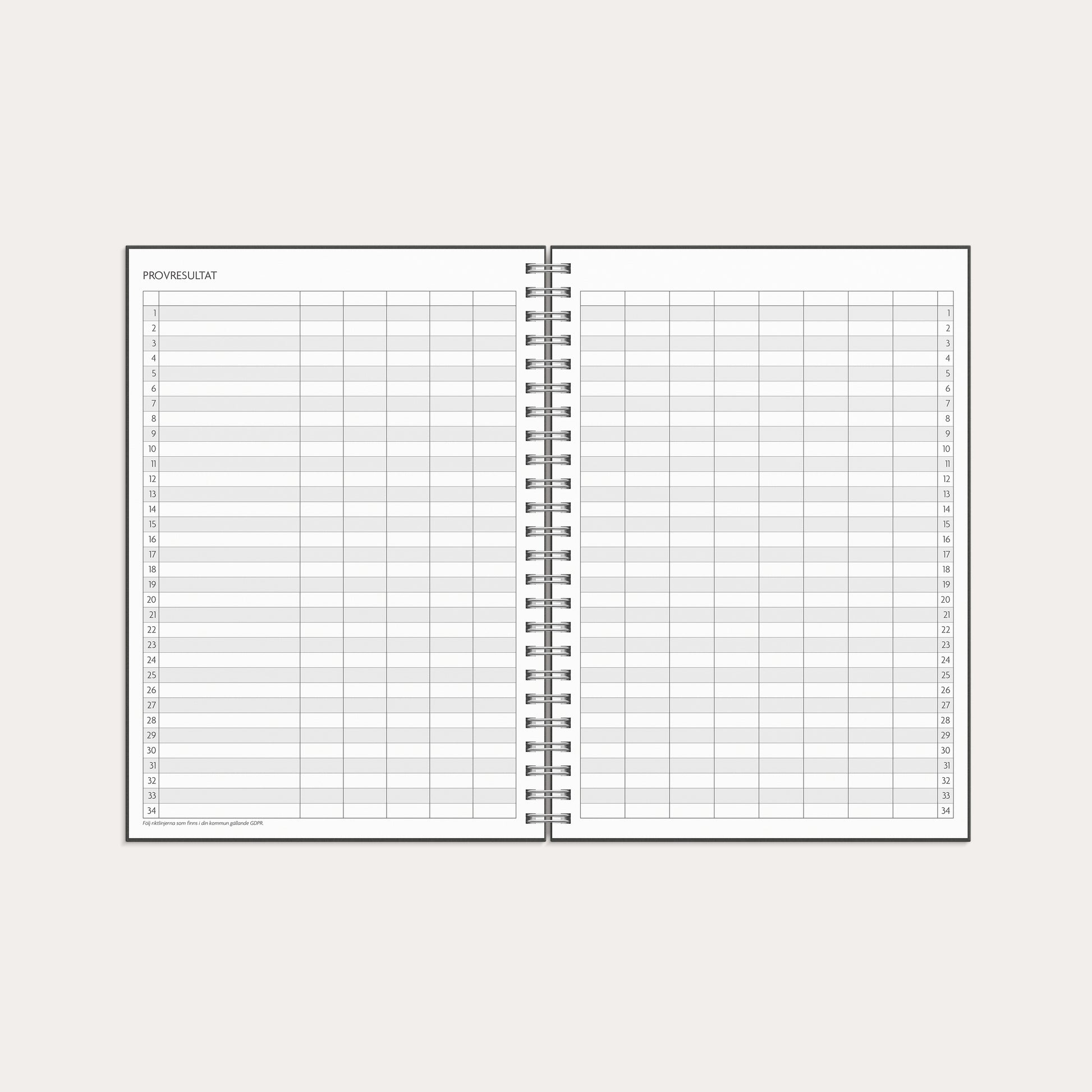 Kalender 26/27 Study A5 Stone – detail view