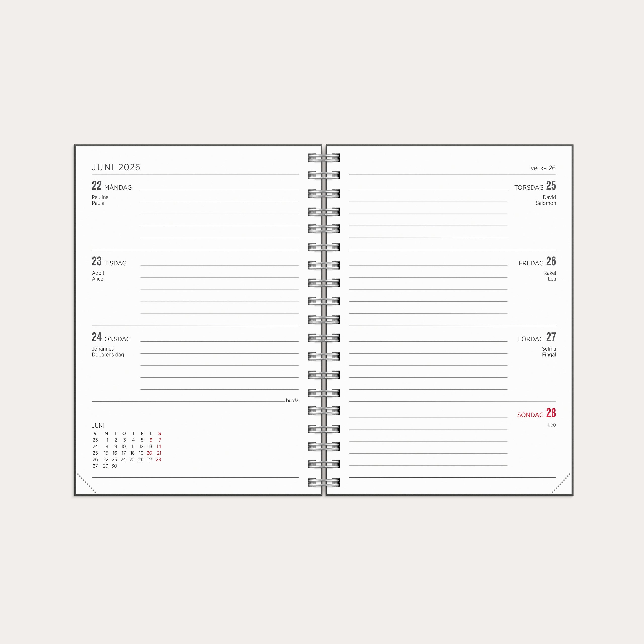 Kalender 26/27 Senator A6 Stone