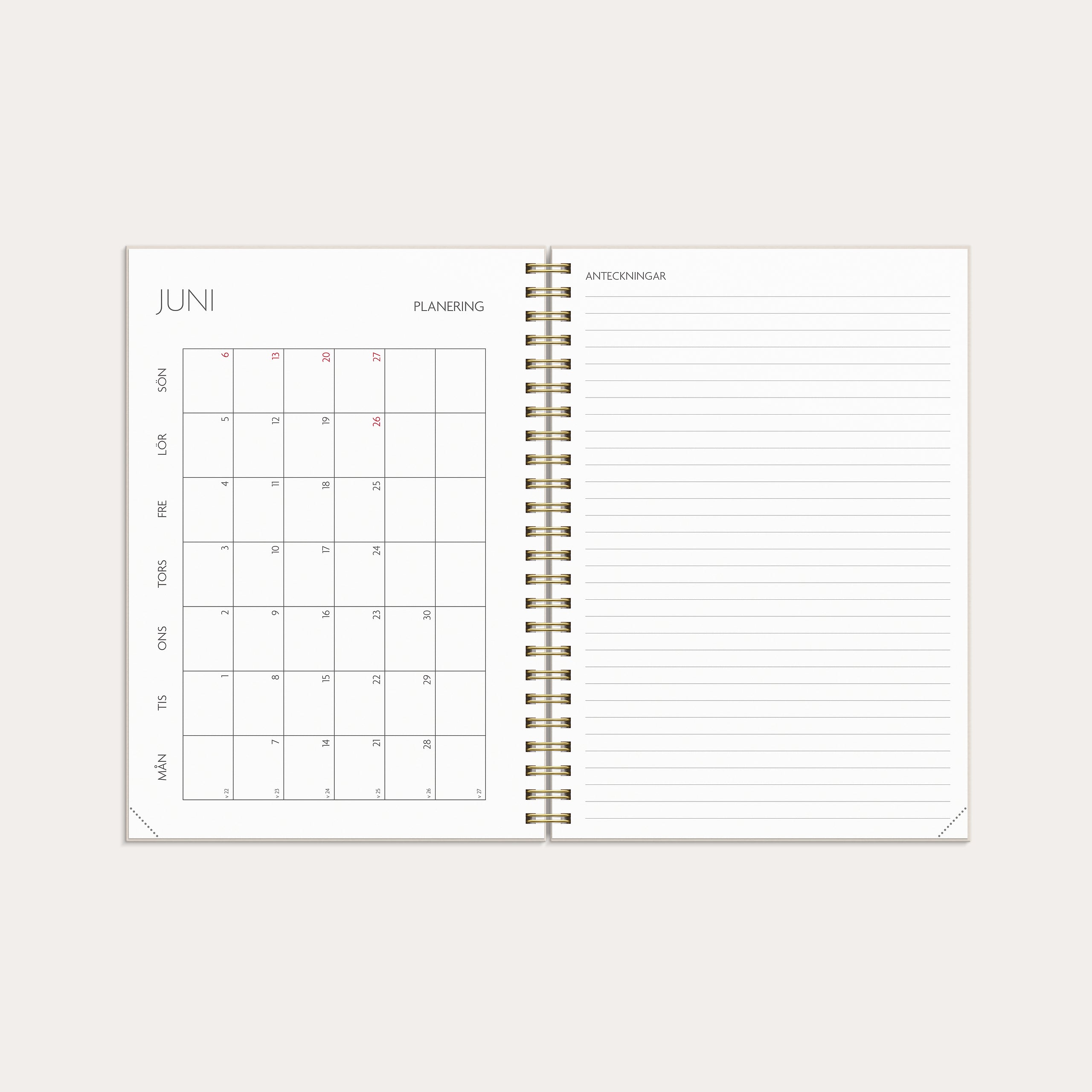 Kalender 26/27 Study A5 Story Blomma