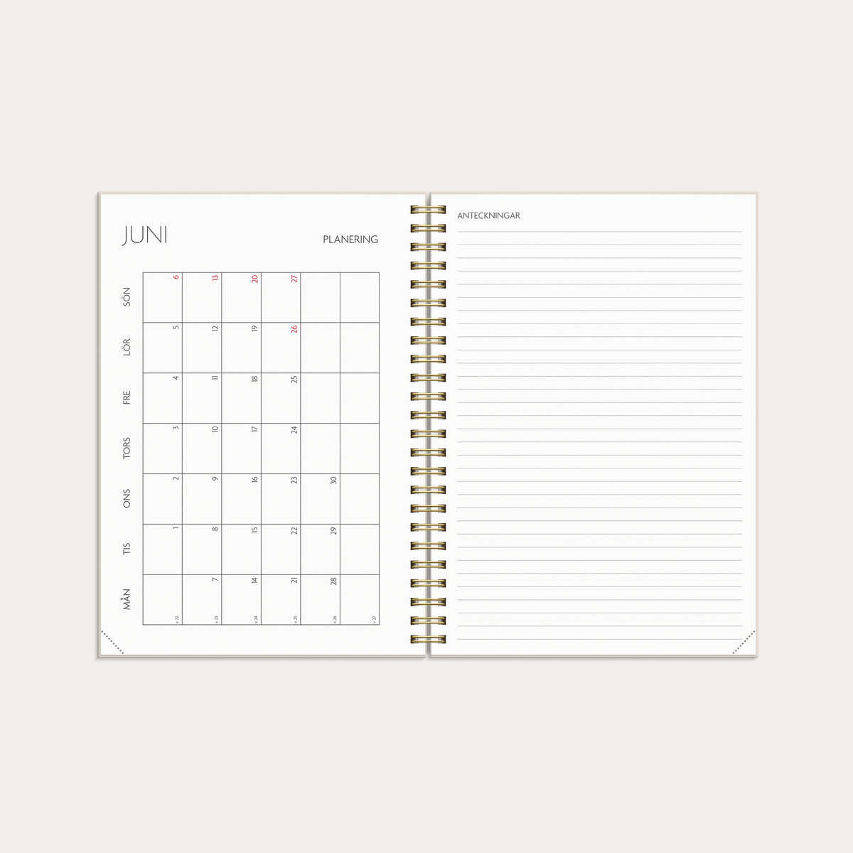Kalender 26/27 Study A5 Story Blomma