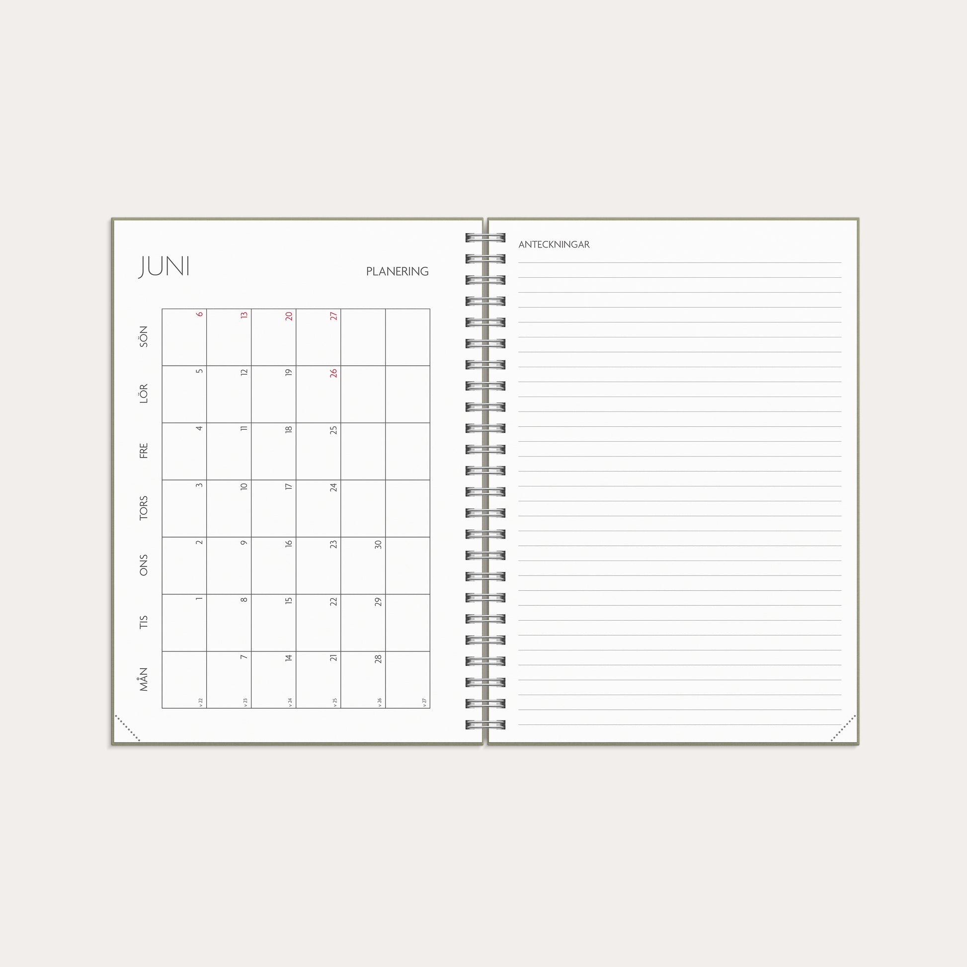 Kalender 26/27 Study A5 Story Blad – detail view