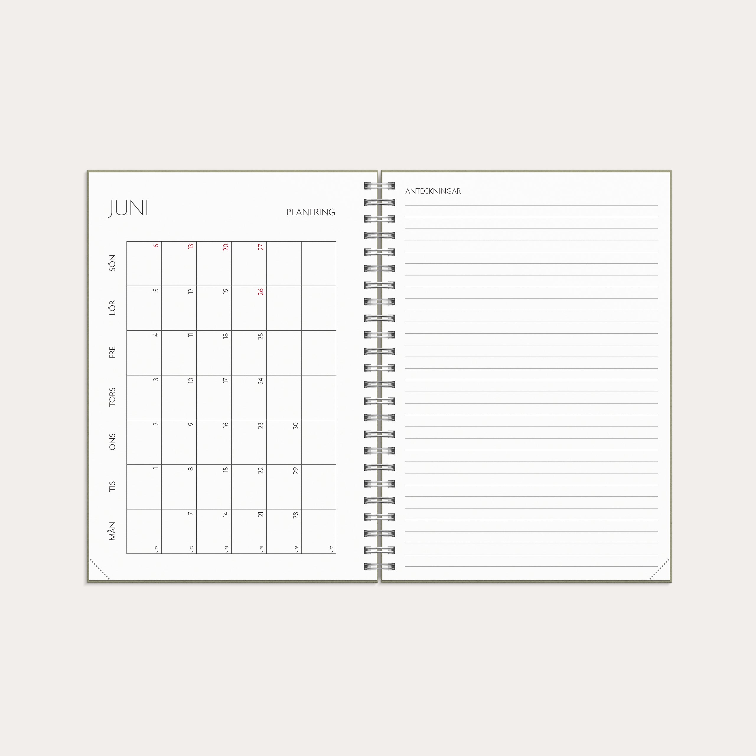 Kalender 26/27 Study A5 Story Blad – detail view