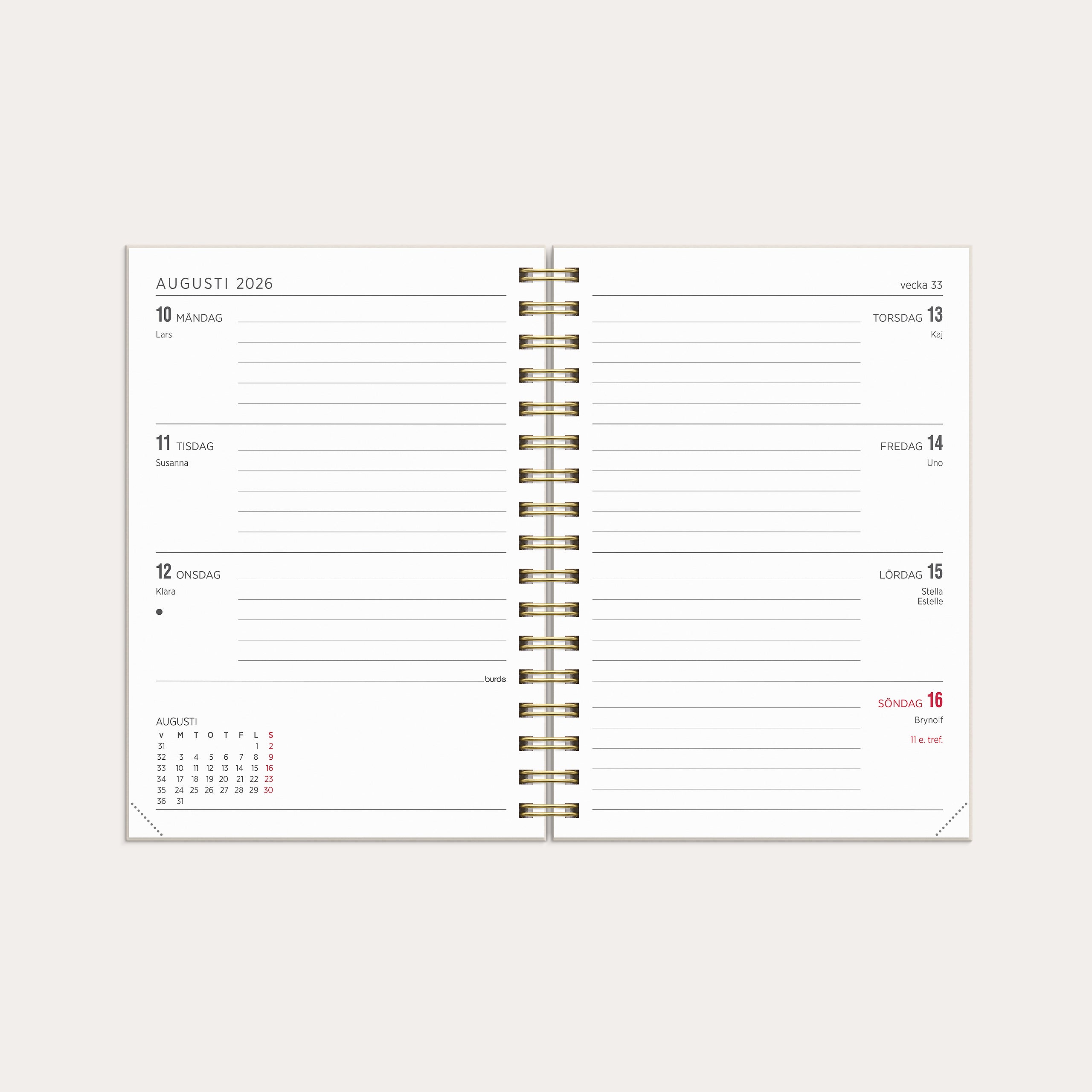 Kalender 26/27 Senator A6 Story Blomma